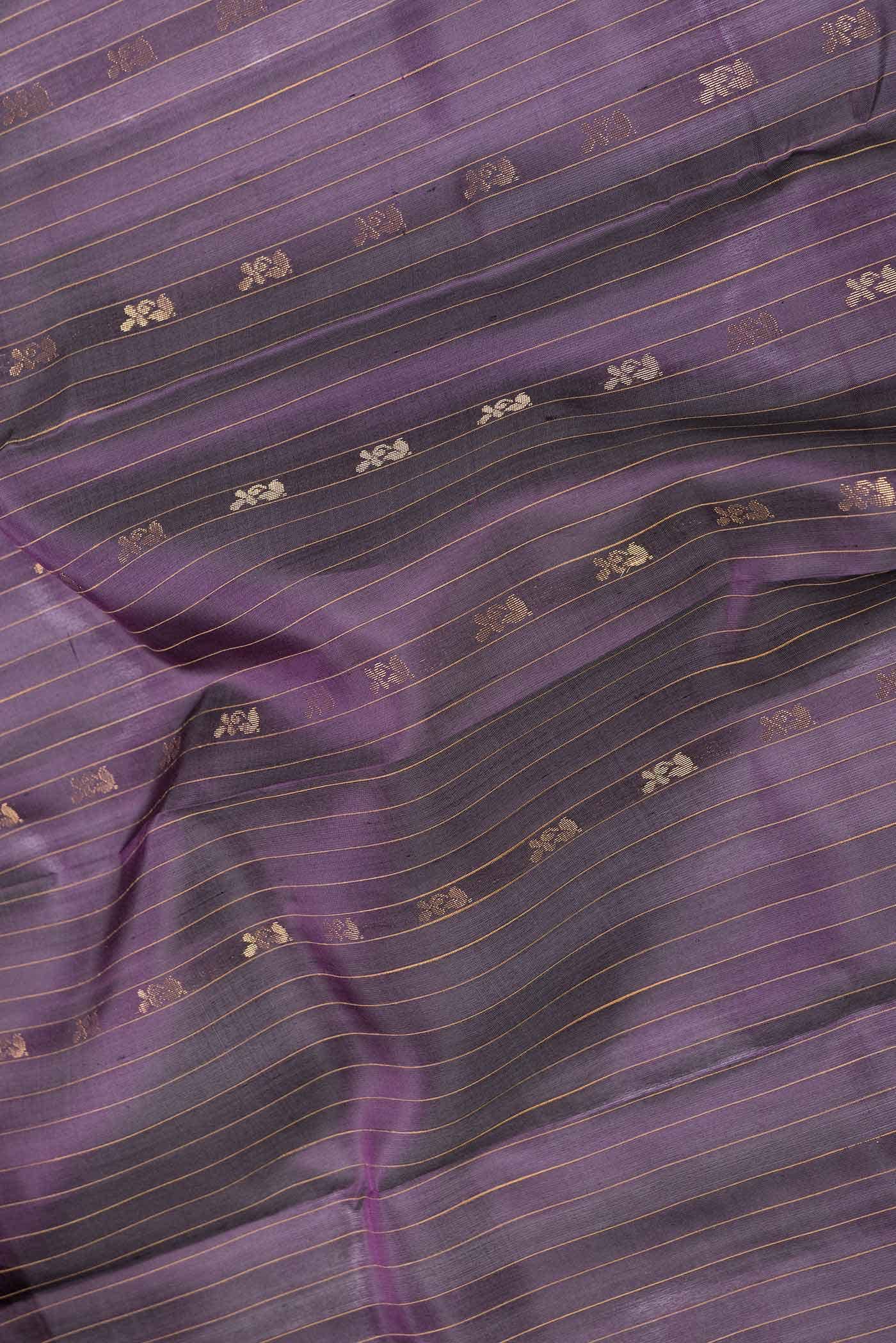 Burgundy Dual Tone Kanchipuram Silk Saree