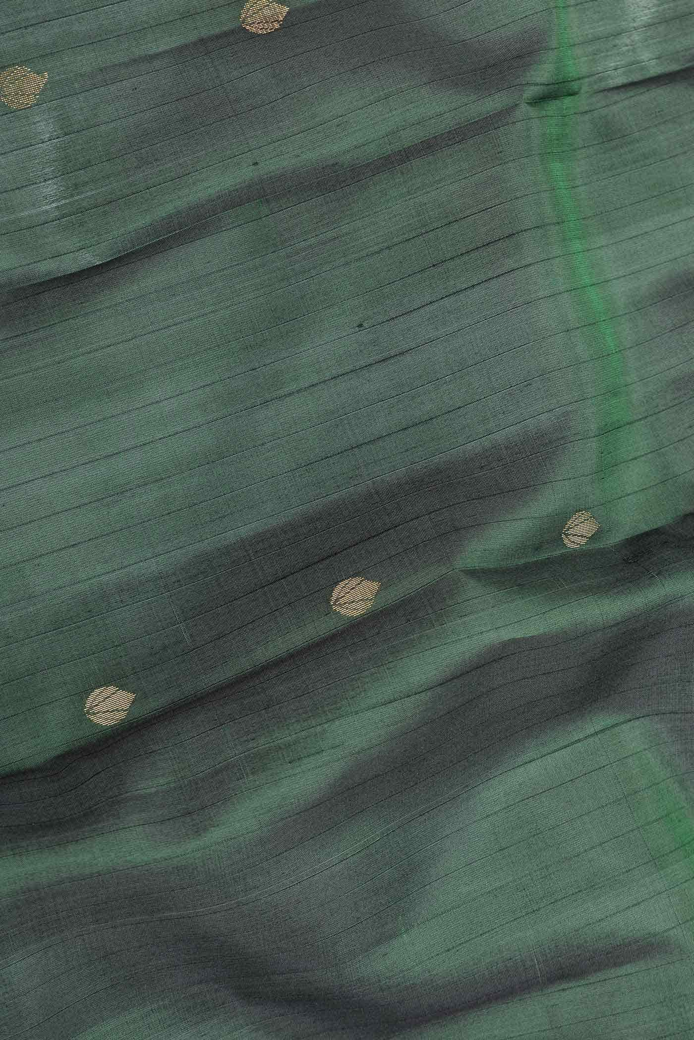 Green Dual Tone Kanchipuram Silk Saree