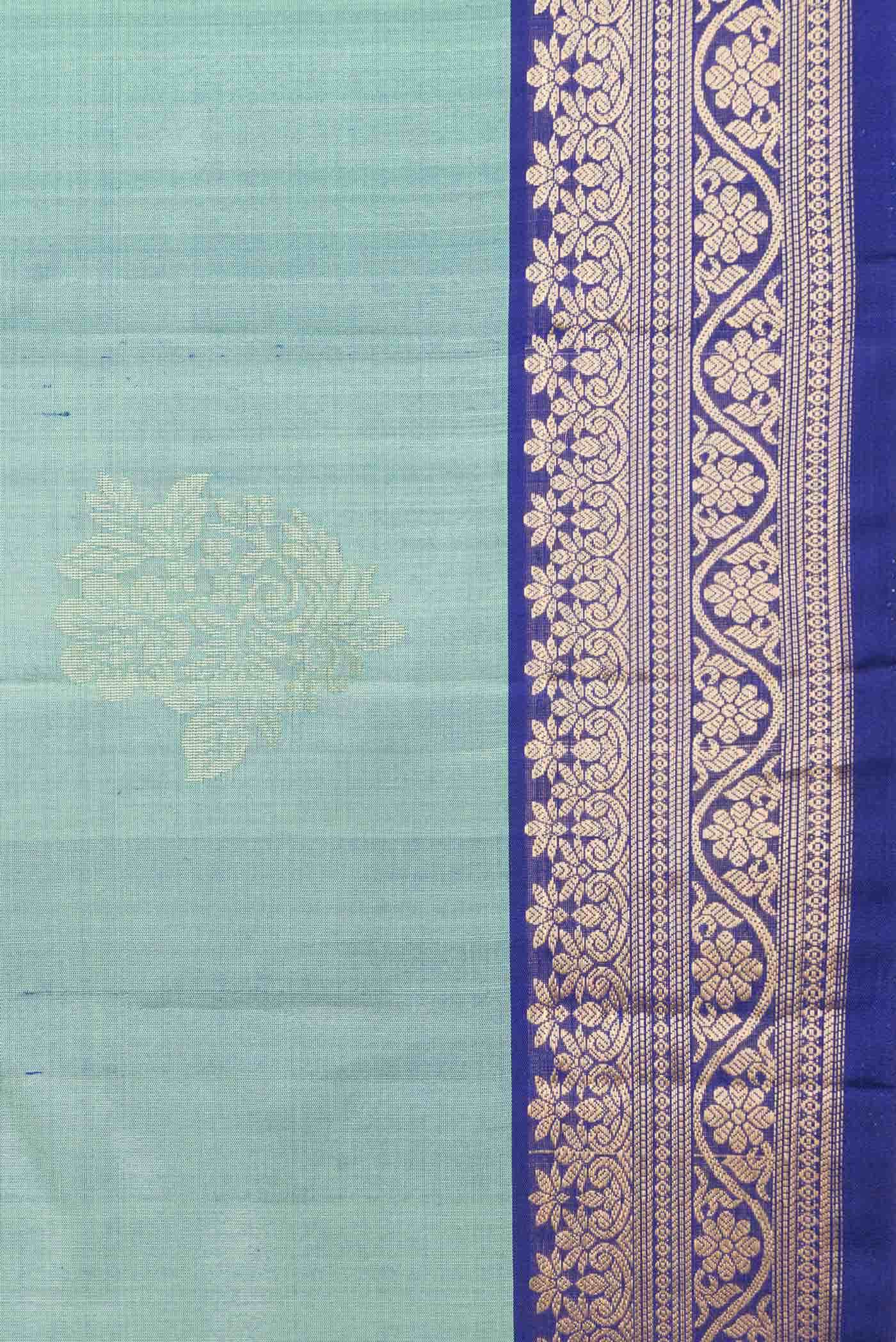 Green Dual Tone Kanchipuram Silk Saree