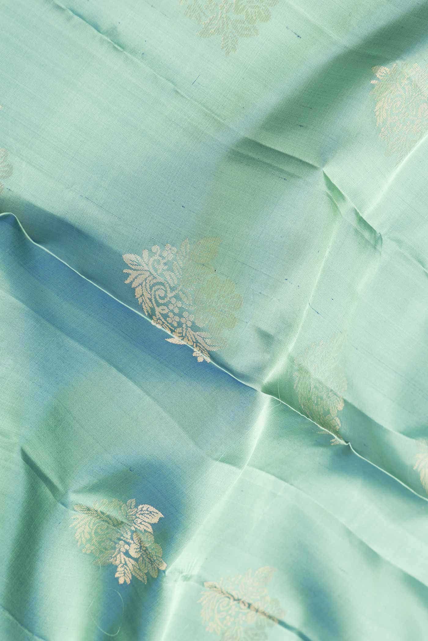 Green Dual Tone Kanchipuram Silk Saree