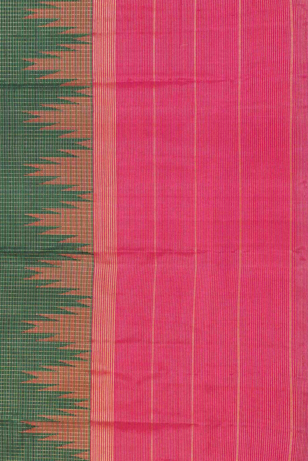 Green Dual Tone Kanchipuram Silk Saree