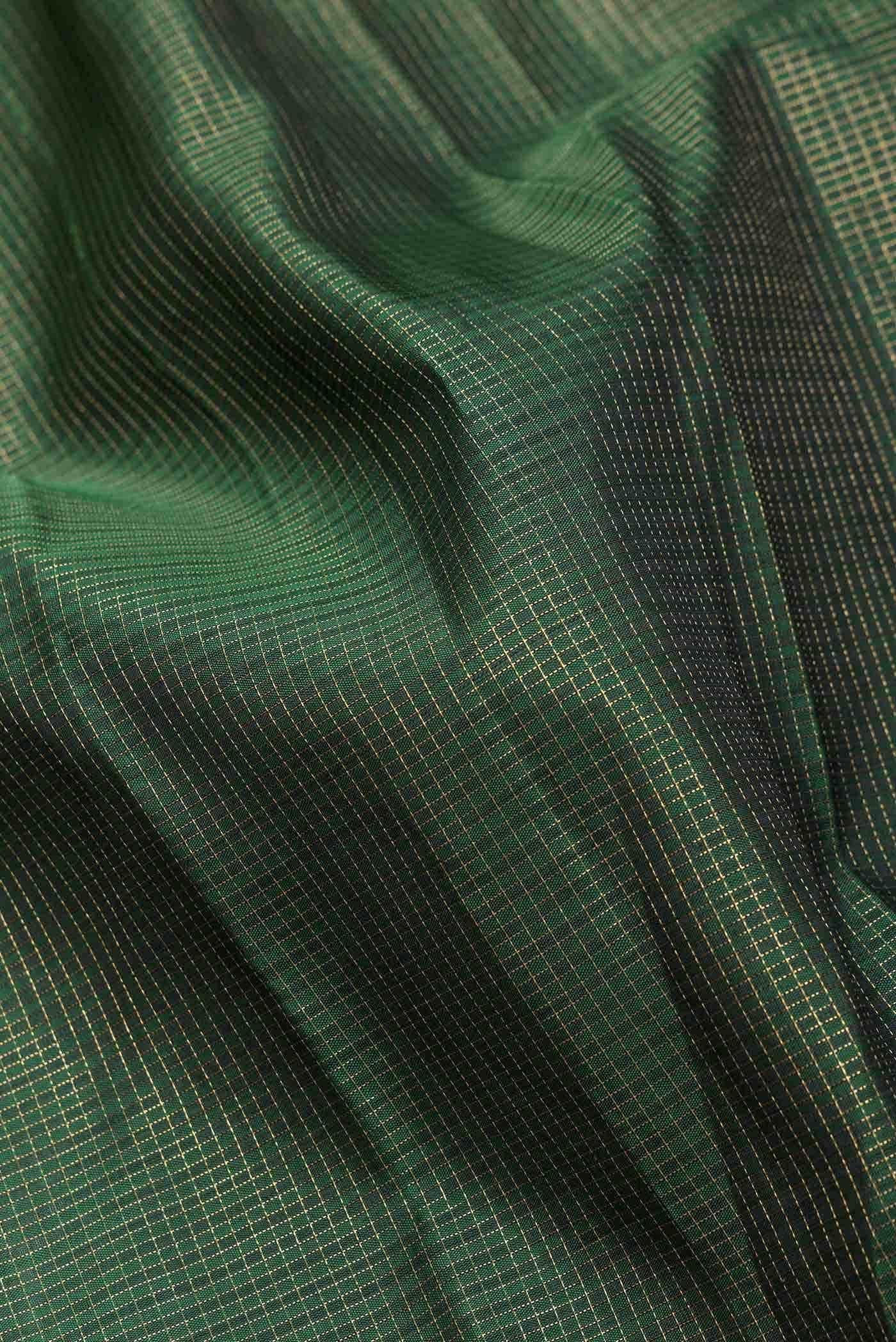 Green Dual Tone Kanchipuram Silk Saree