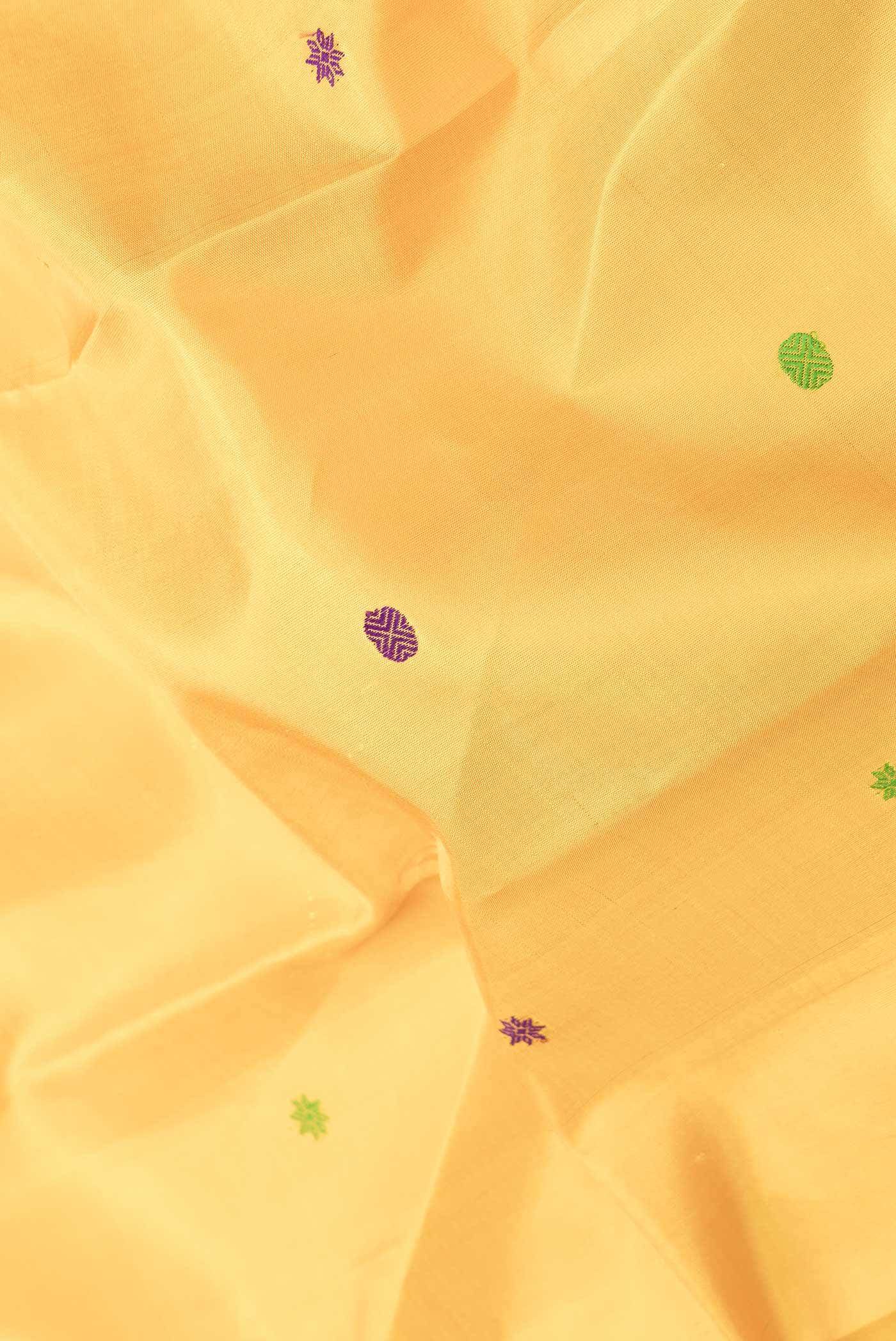 Mustard Dual Tone Kanchipuram Silk Saree