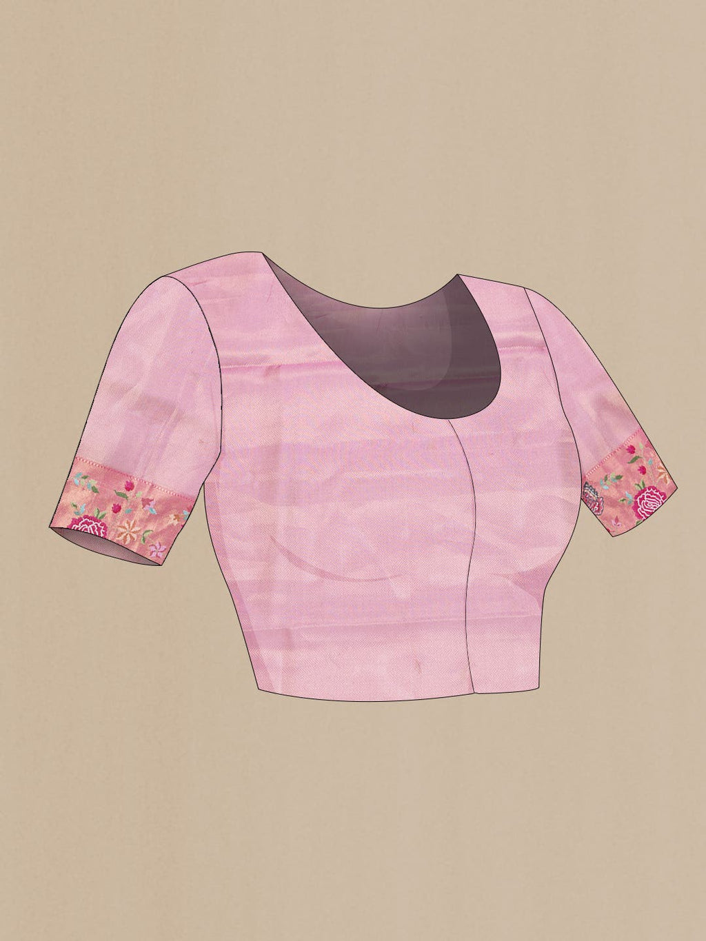 Pink Dual Tone Banarasi Silk Saree