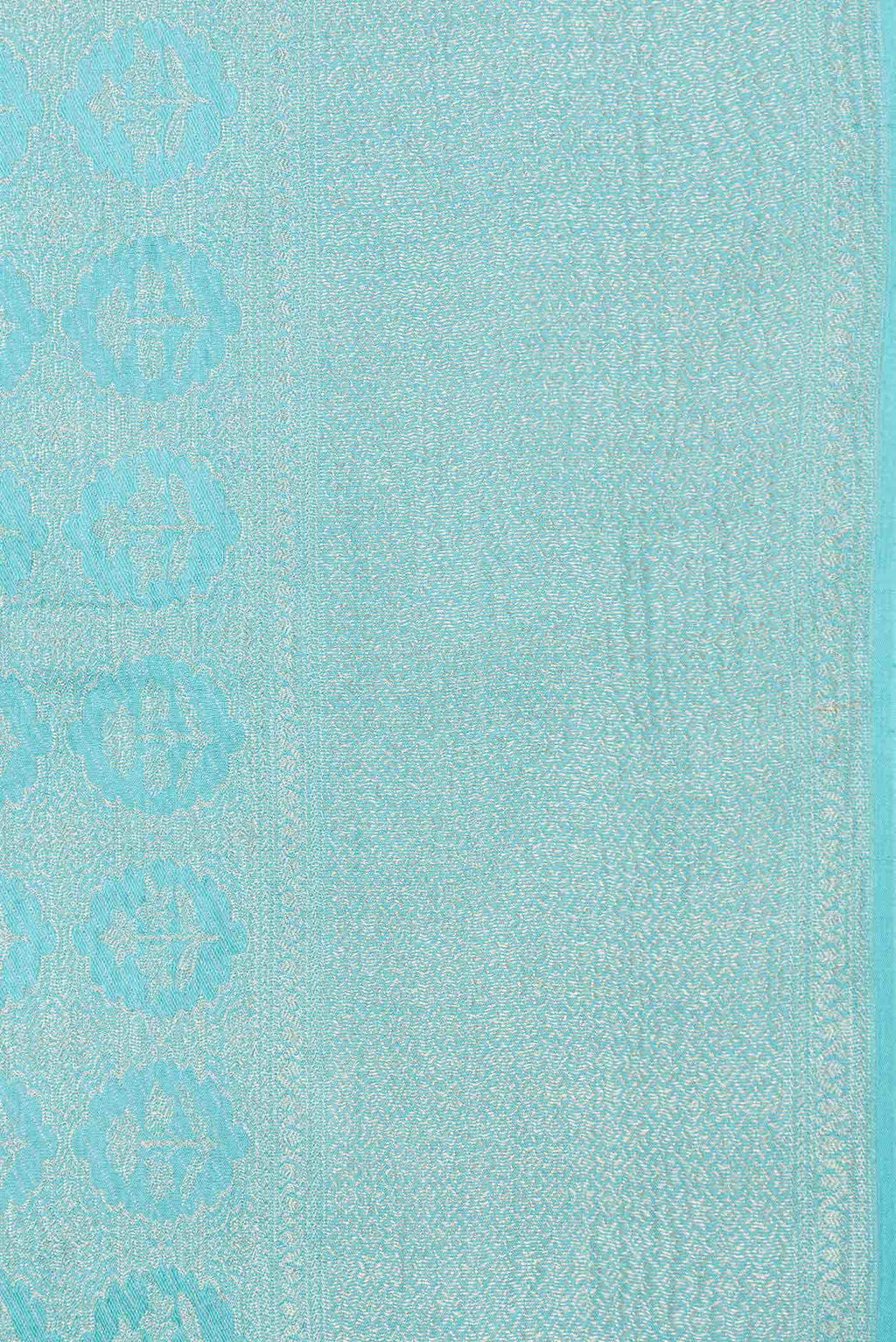 Light Blue Dual Tone Mysore Georgette Saree
