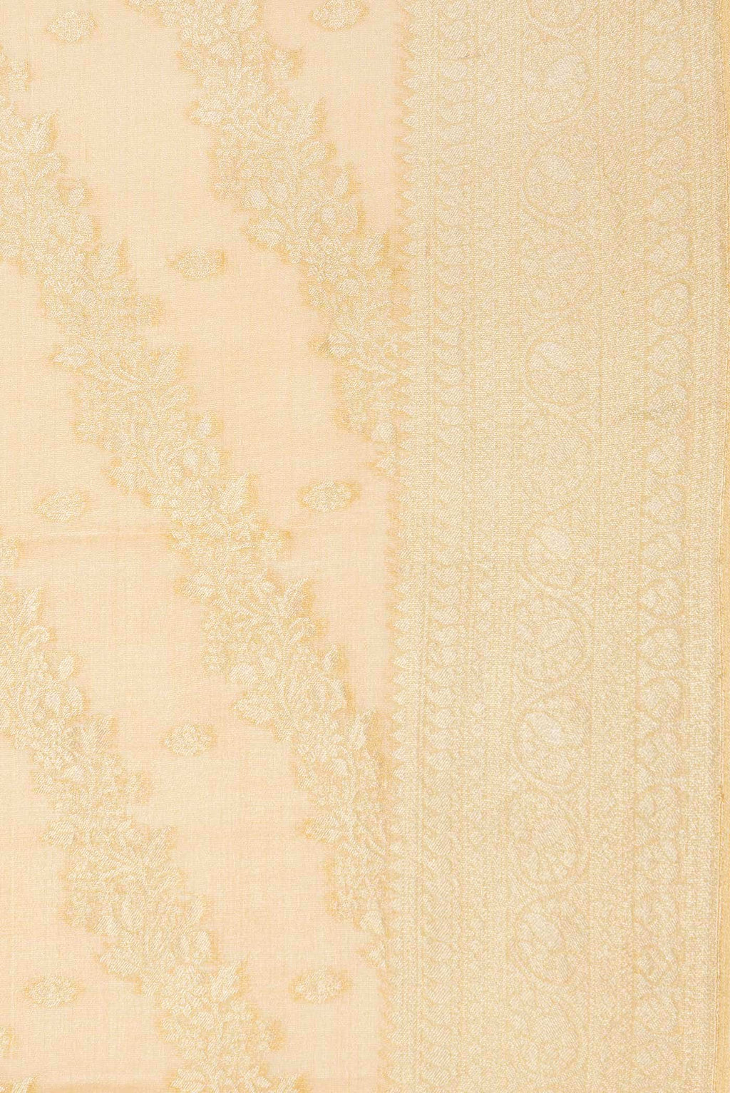 Gold Dual Tone Mysore Georgette Saree