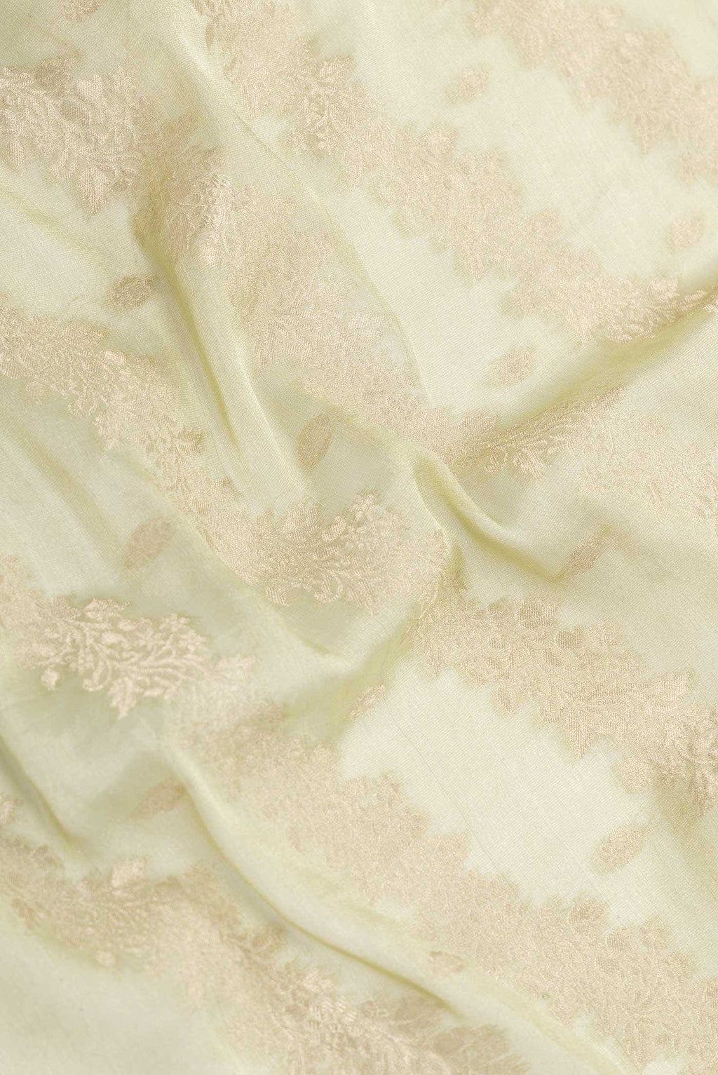 Pista Green Dual Tone Mysore Georgette Saree