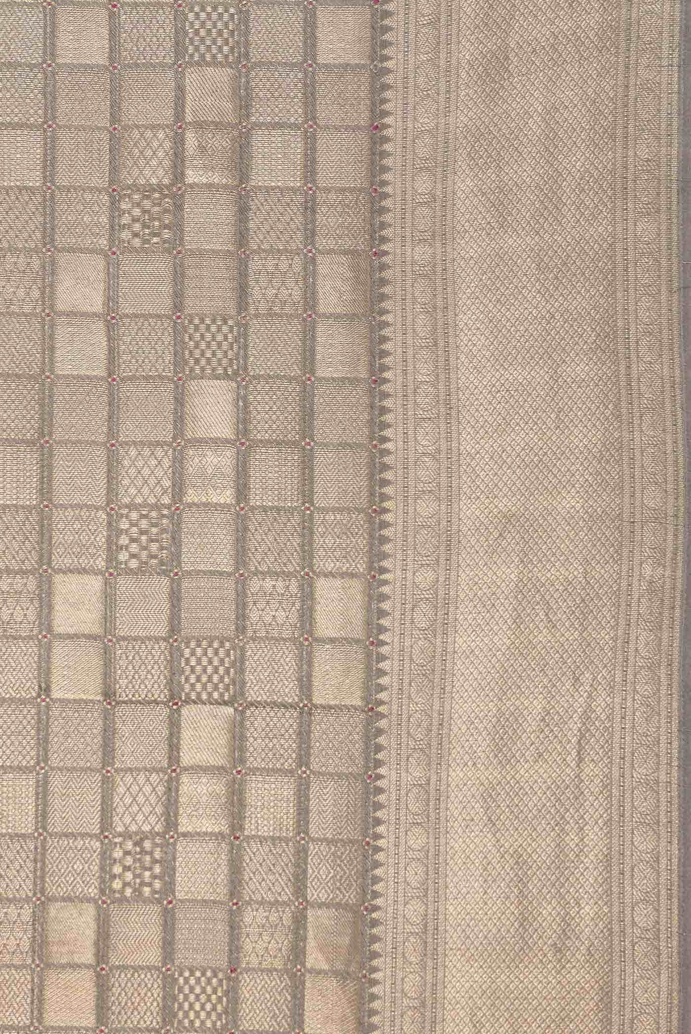 Grey Dual Tone Mysore Georgette Saree