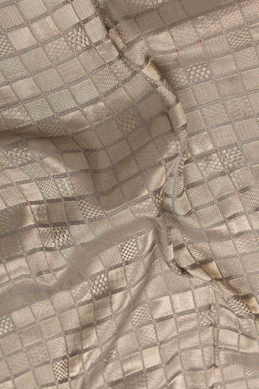 Grey Dual Tone Mysore Georgette Saree