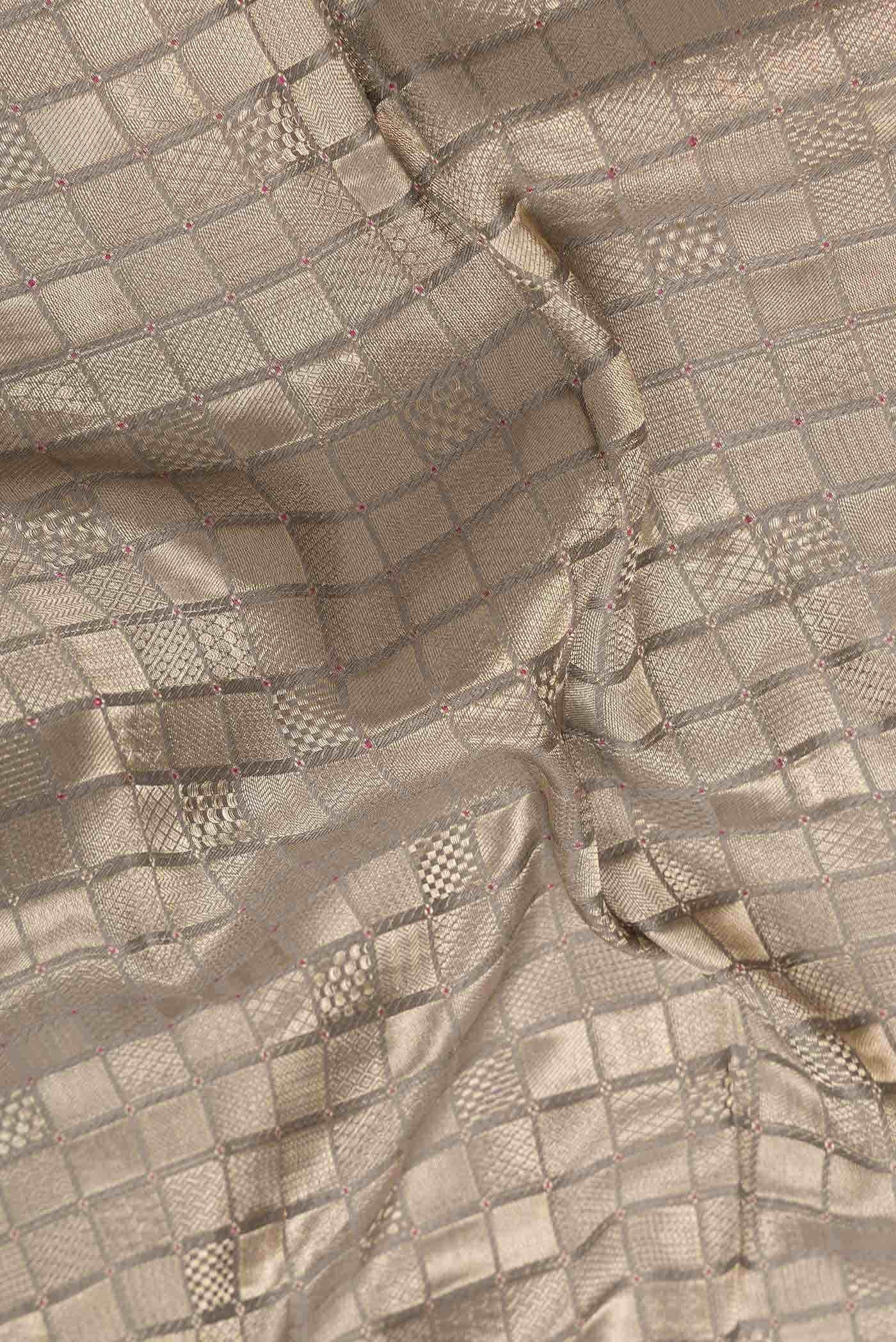 Grey Dual Tone Mysore Georgette Saree
