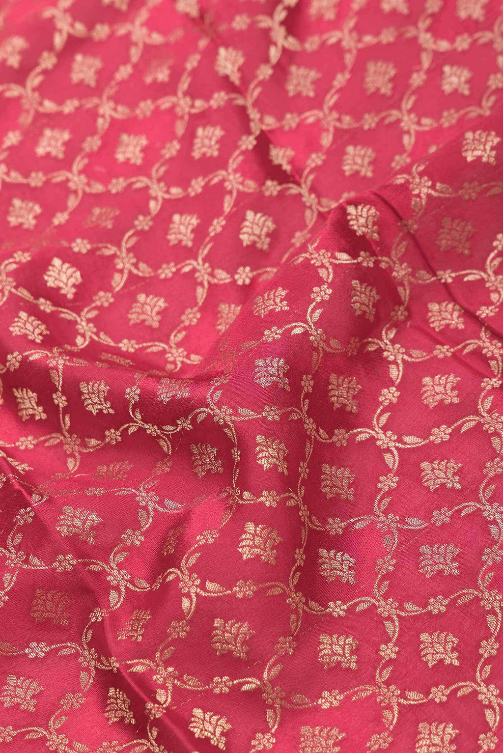Dark Pink Dual Tone Mysore Georgette Saree
