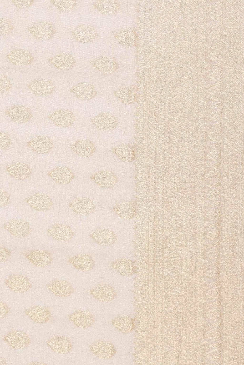 Beige Dual Tone Mysore Georgette Saree