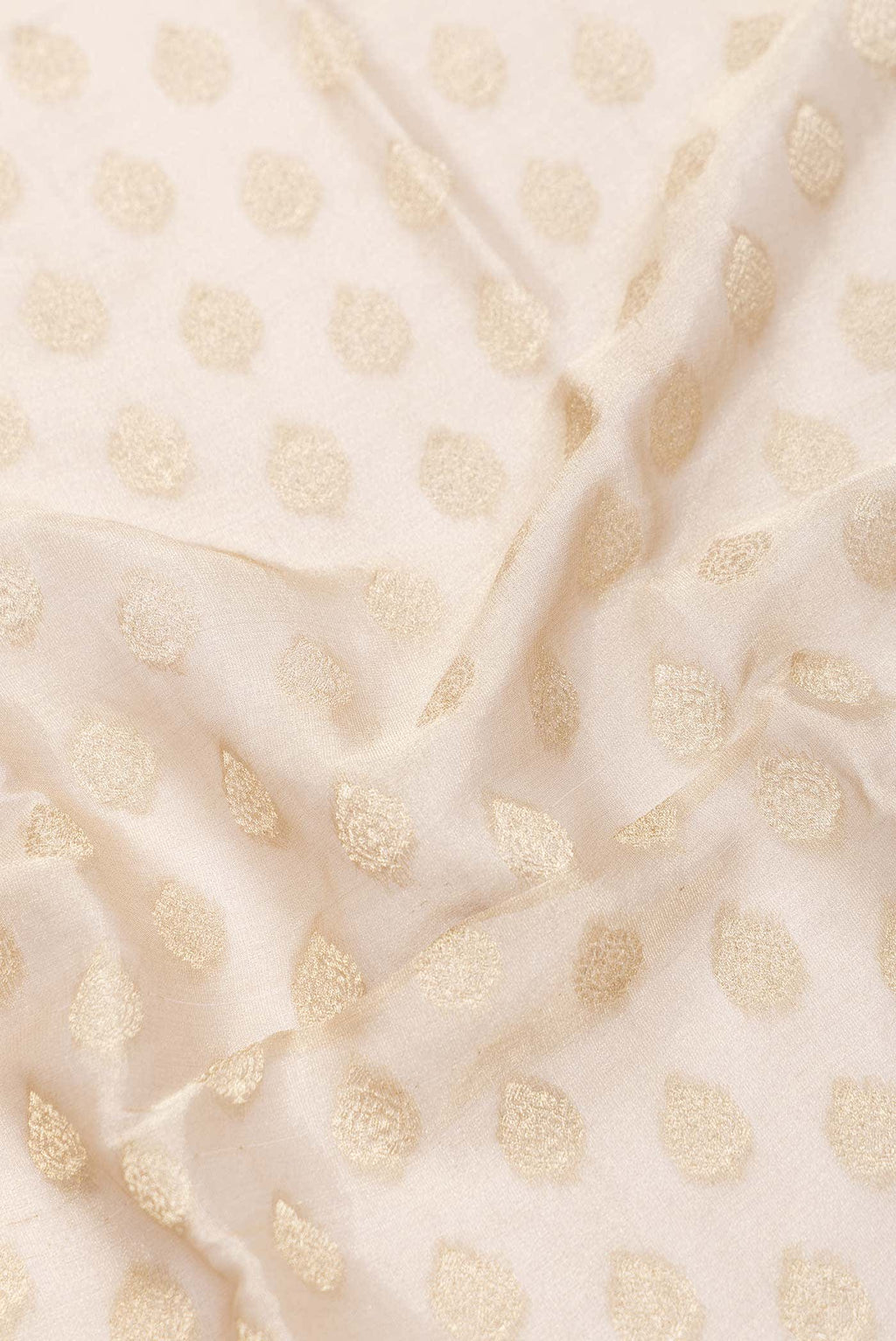 Beige Dual Tone Mysore Georgette Saree