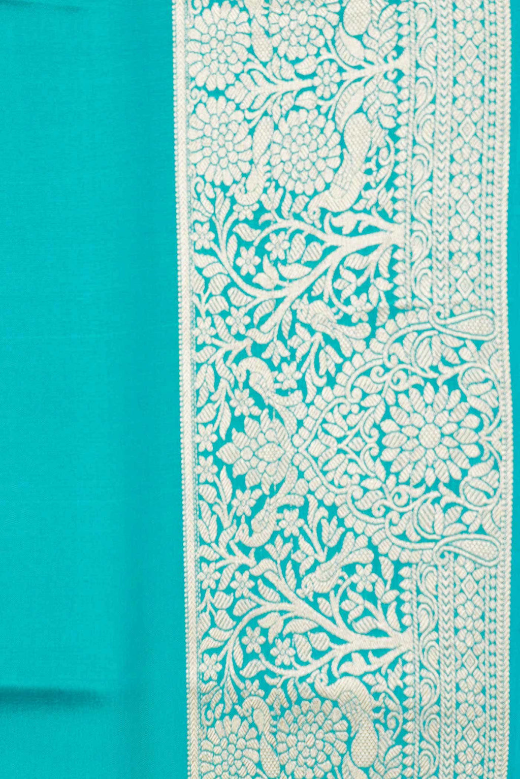 Green Dual Tone Mysore Crepe Saree