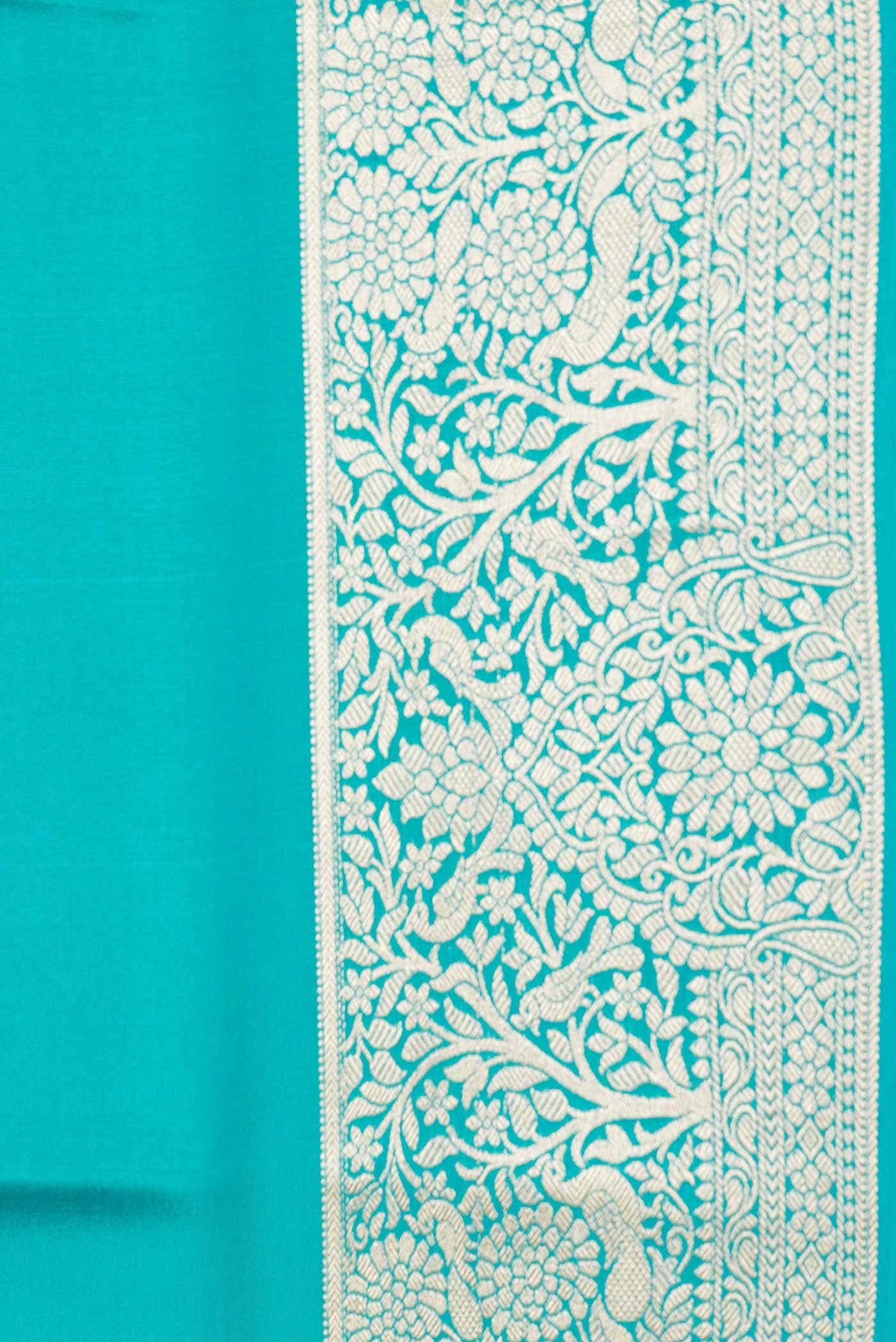 Green Dual Tone Mysore Crepe Saree