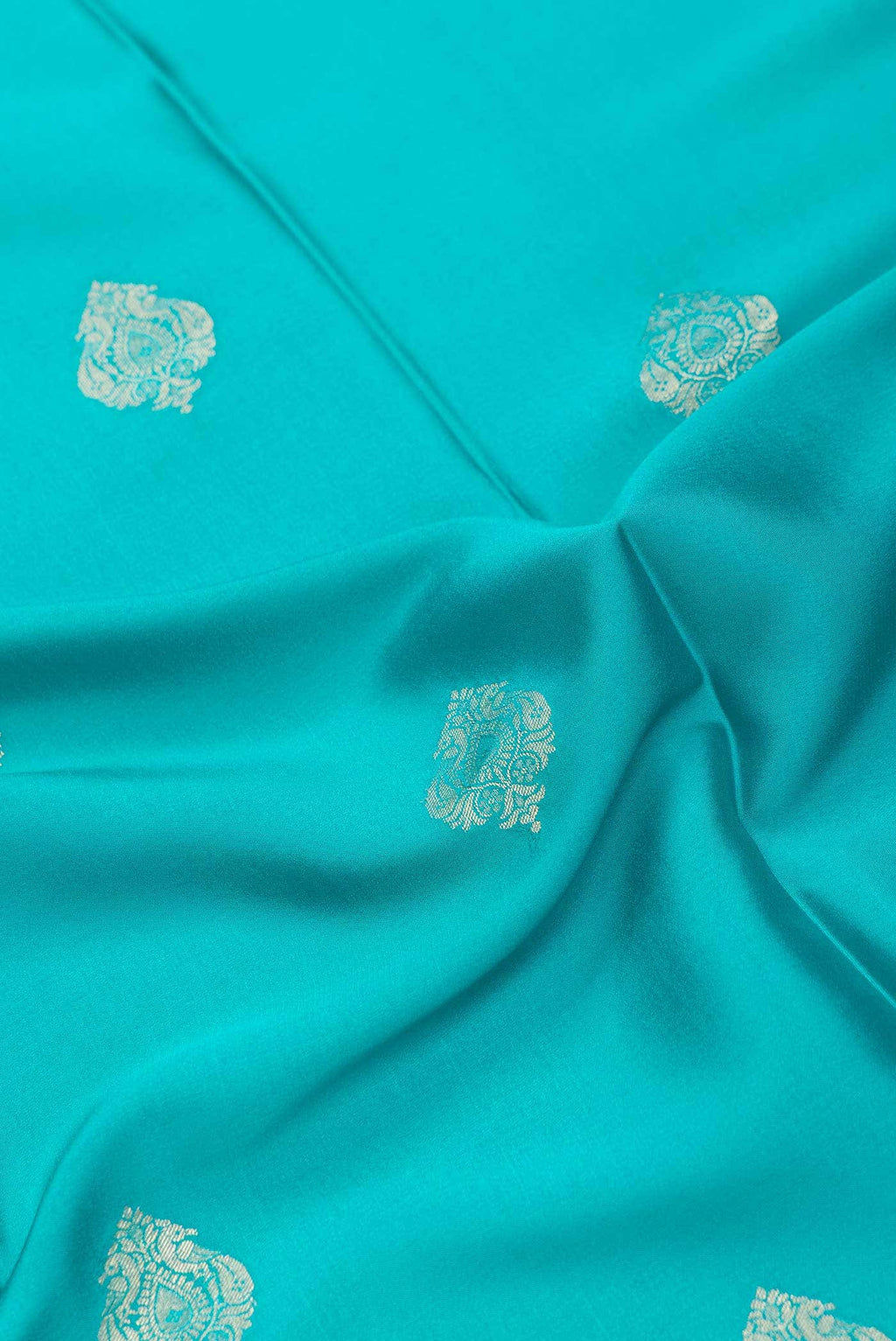 Green Dual Tone Mysore Crepe Saree