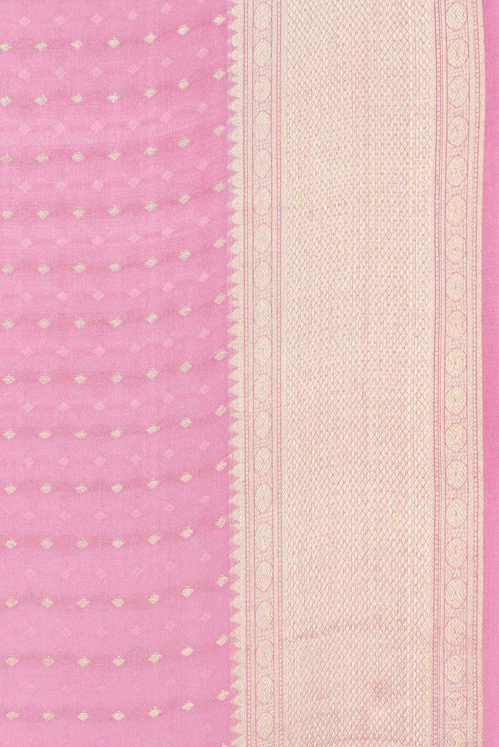Pink Dual Tone Mysore Crepe Saree