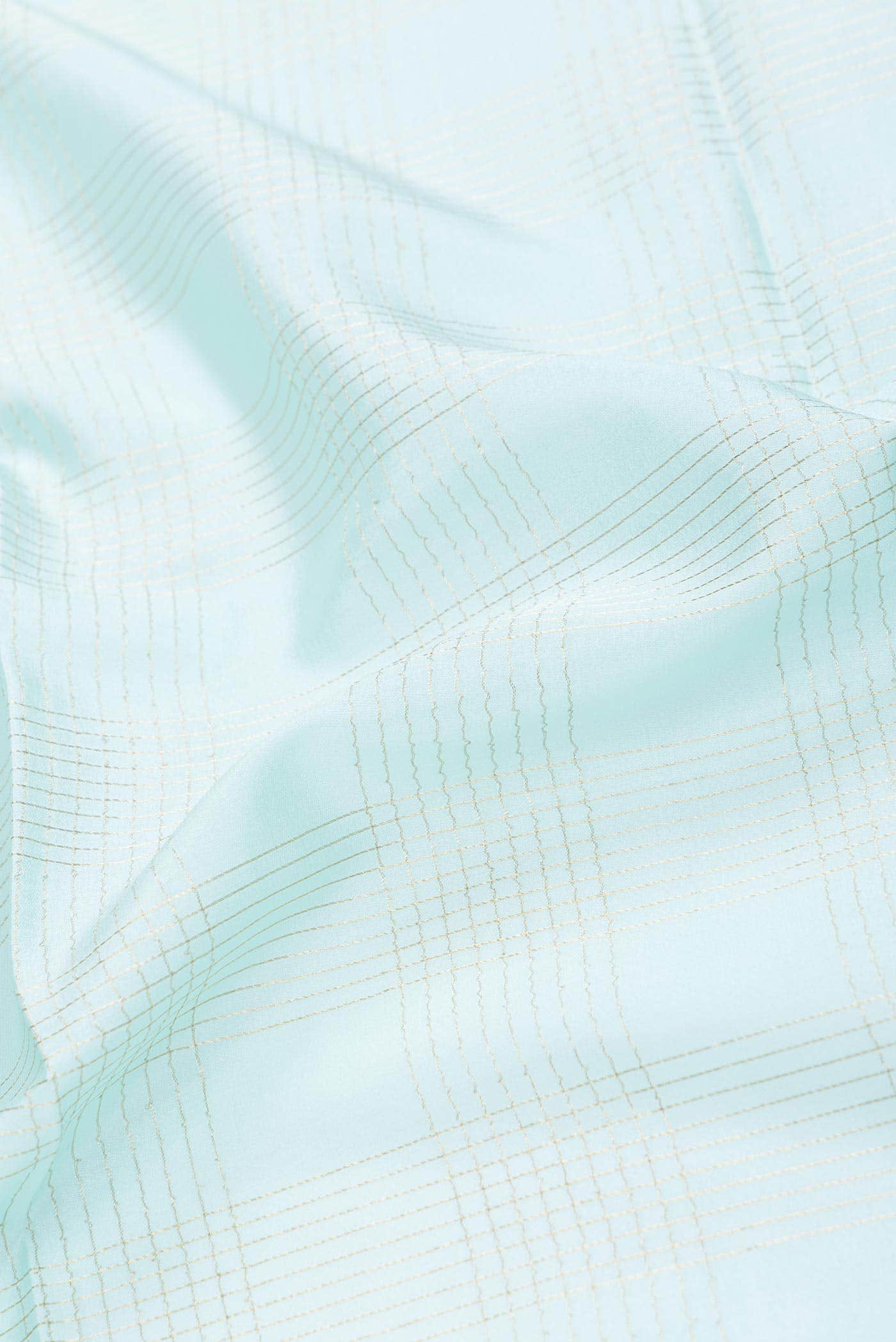 Light Blue Dual Tone Mysore Crepe Saree