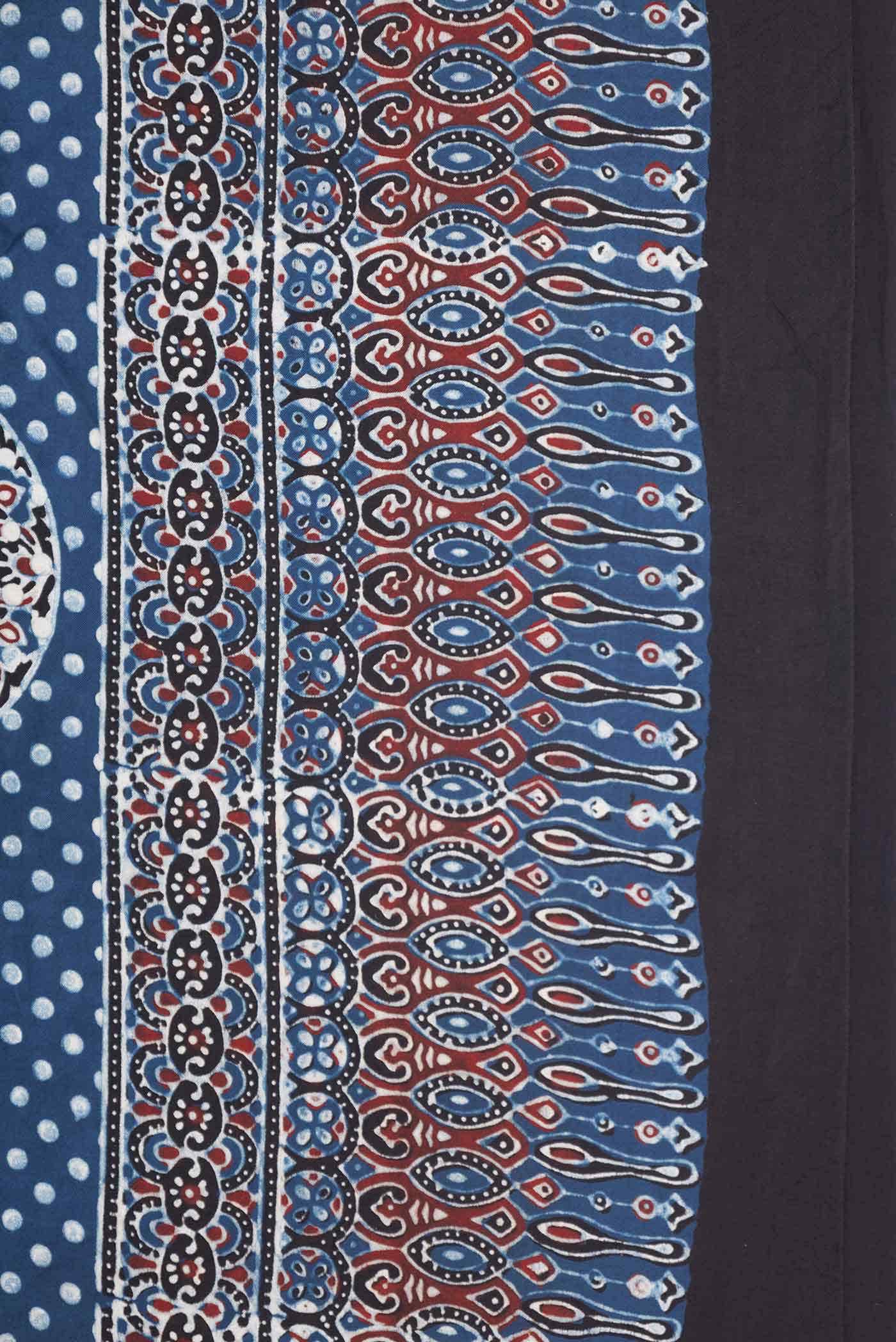 Blue Dual Tone Blended Mysore Crepe Saree