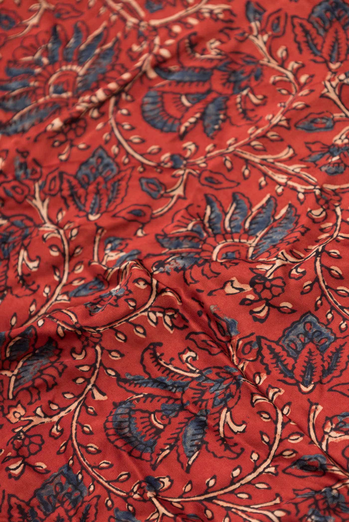 Maroon Dual Tone Blended Mysore Crepe Saree