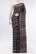 Black Dual Tone Satin Silk Saree