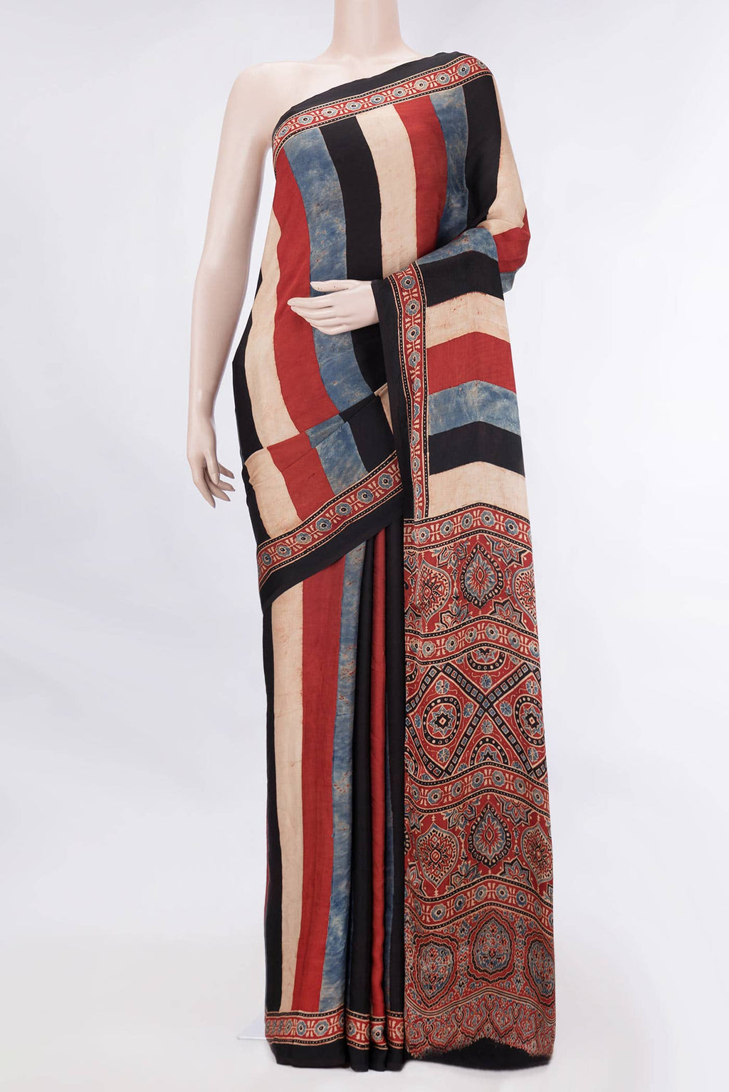 Maroon Dual Tone Satin Silk Saree