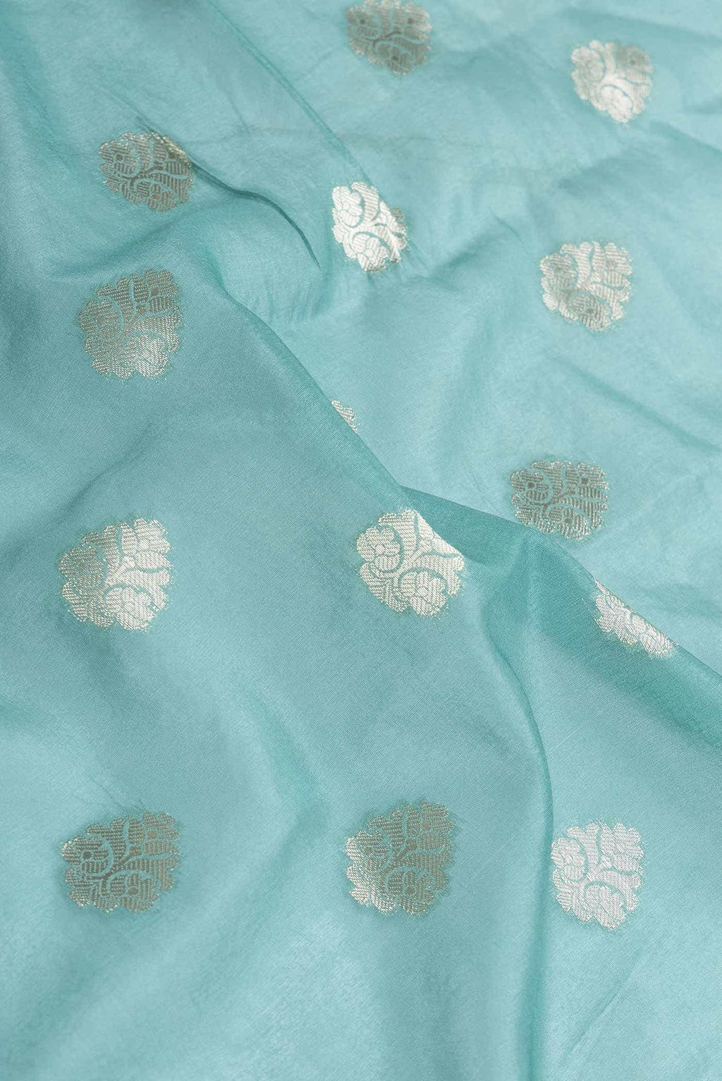 Davys Grey Dual Tone Banarasi Silk Saree