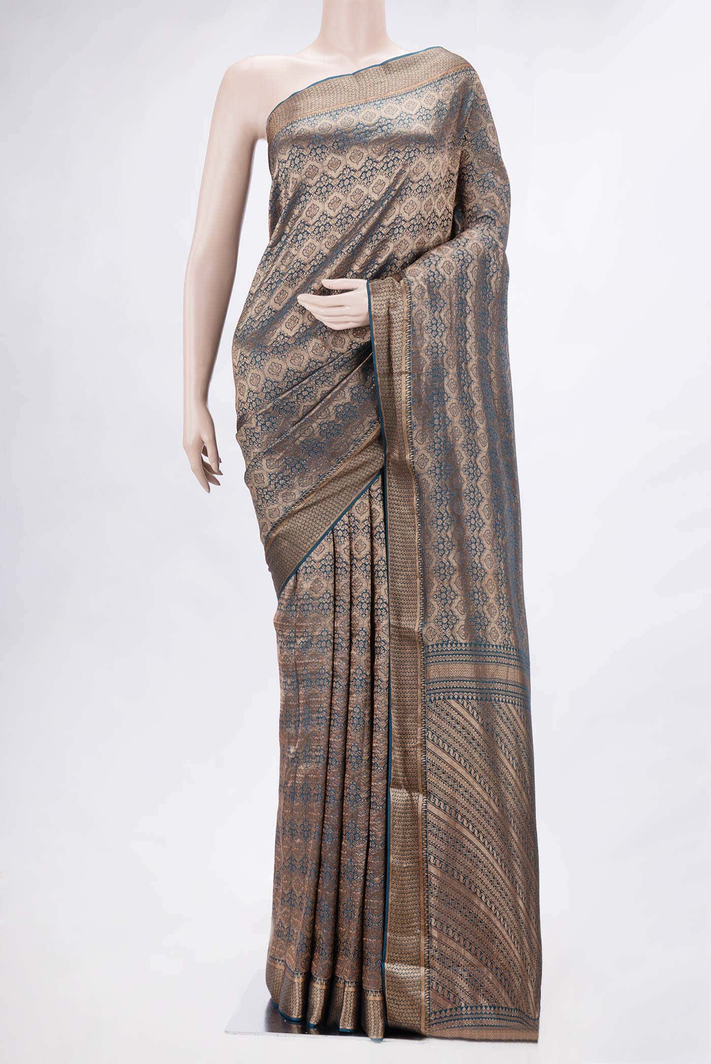 Maya Blue Dual Tone Georgette Saree