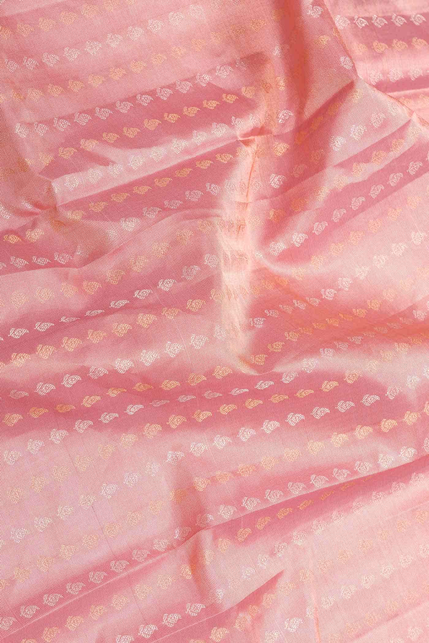 Pink Dual Tone Soft Silk Saree