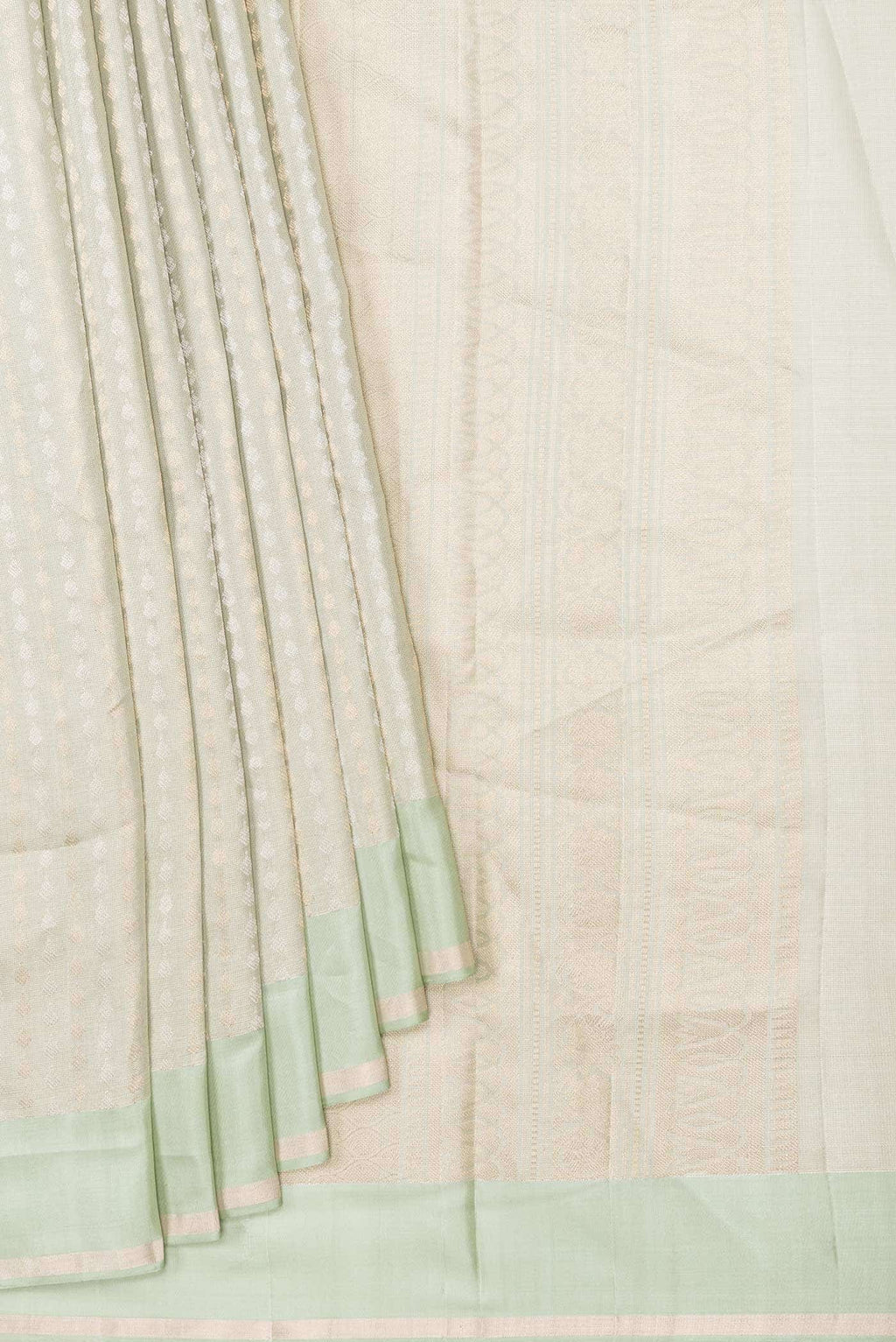 Light Green Dual Tone Soft Silk Saree