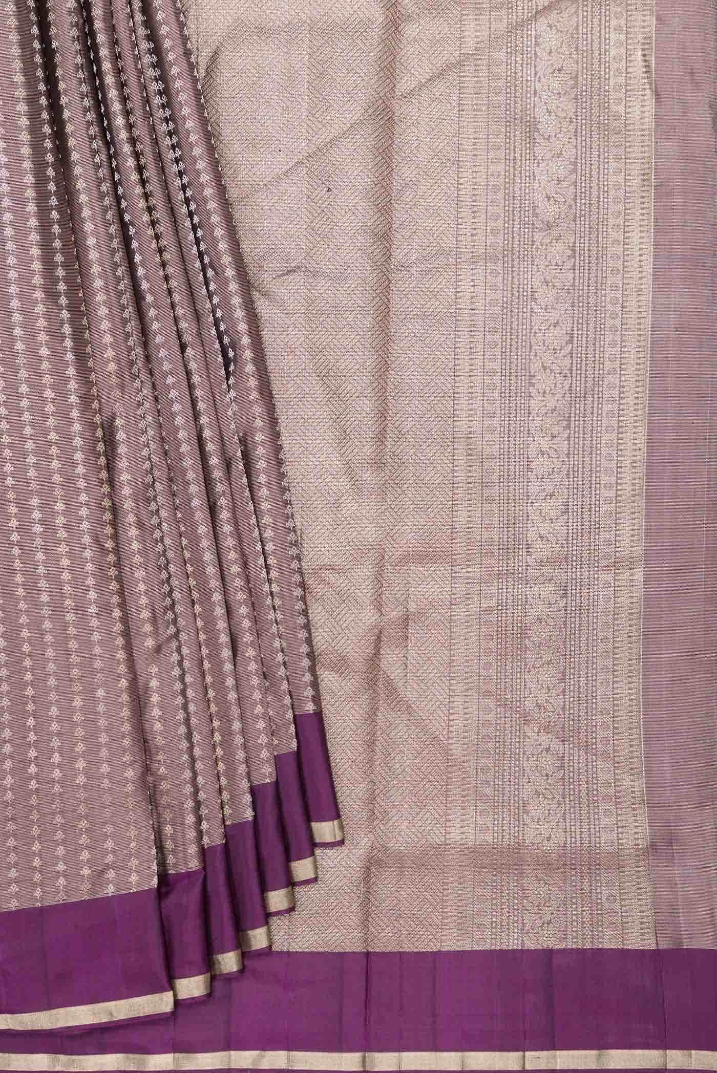 Burgundy Dual Tone Soft Silk Saree