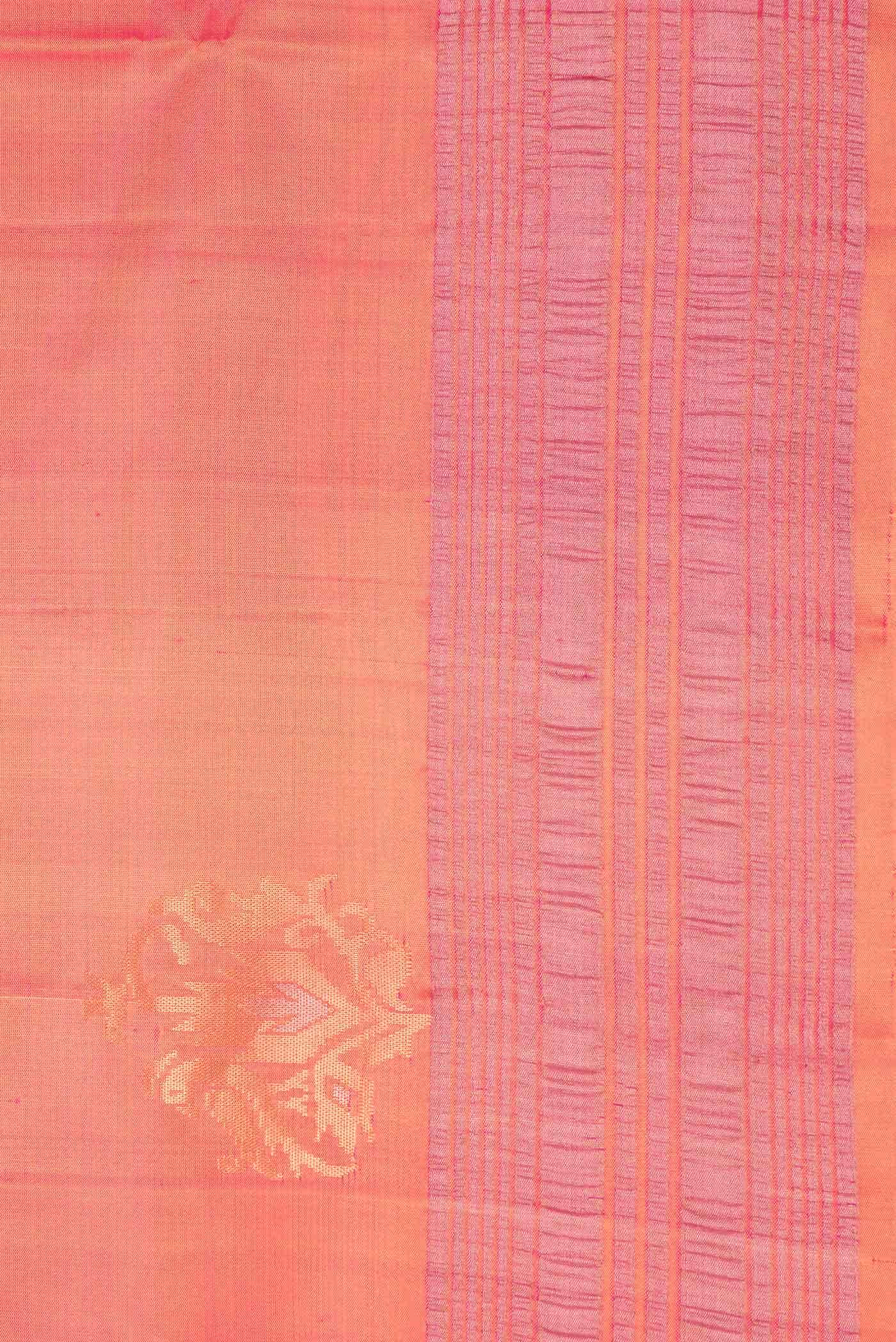 Coral Dual Tone Soft Silk Saree