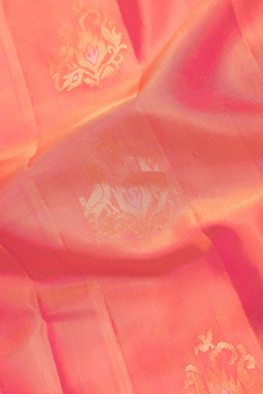 Coral Dual Tone Soft Silk Saree