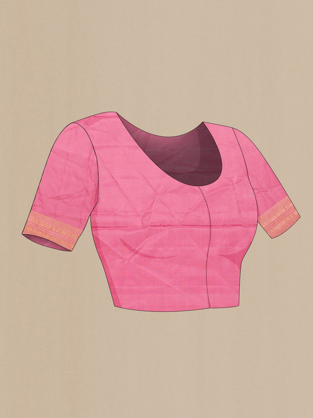 Pink Dual Tone Soft Silk Saree