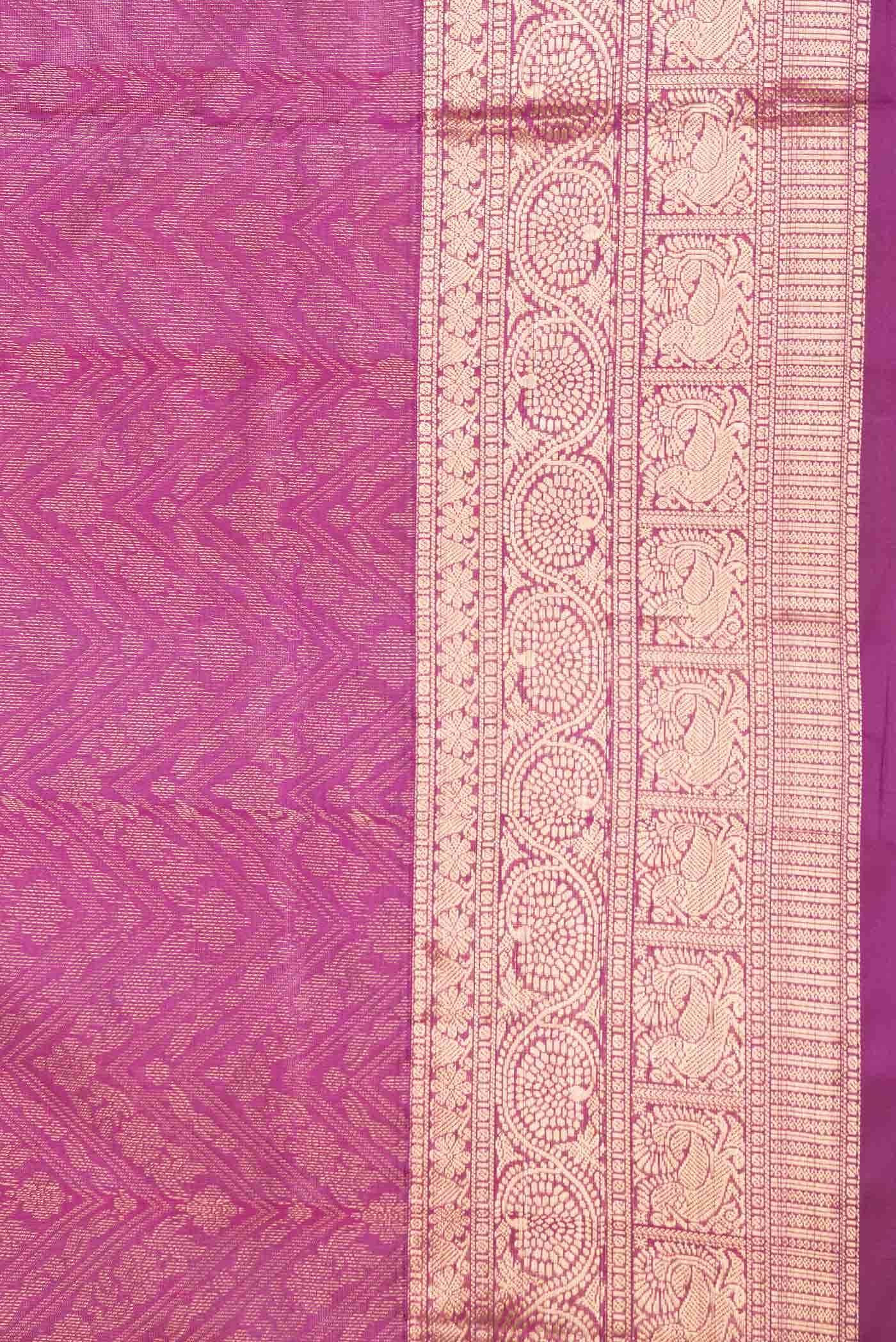 Purple Dual Tone Soft Silk Saree
