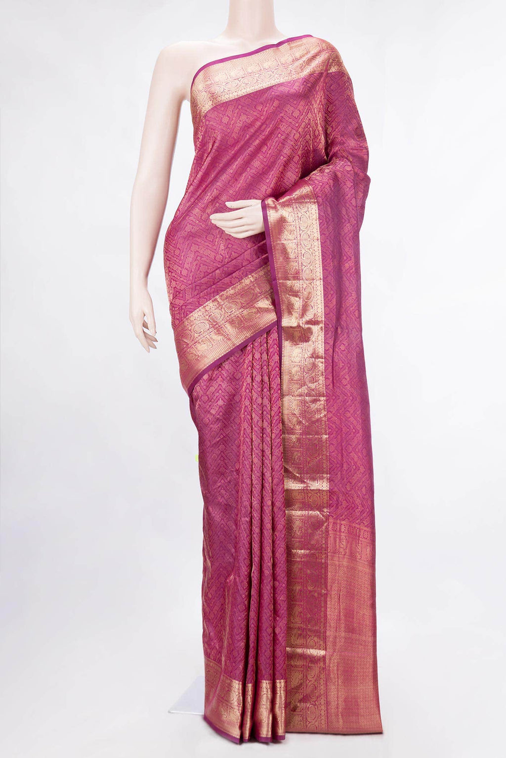 Purple Dual Tone Soft Silk Saree