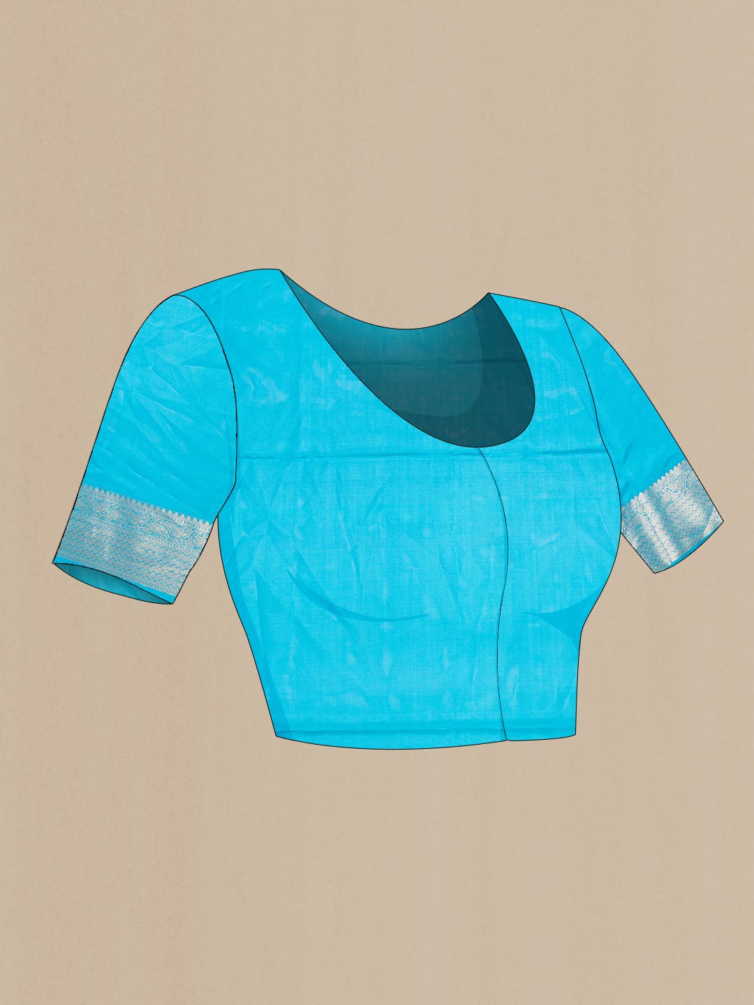 Sky Blue Dual Tone Soft Silk Saree