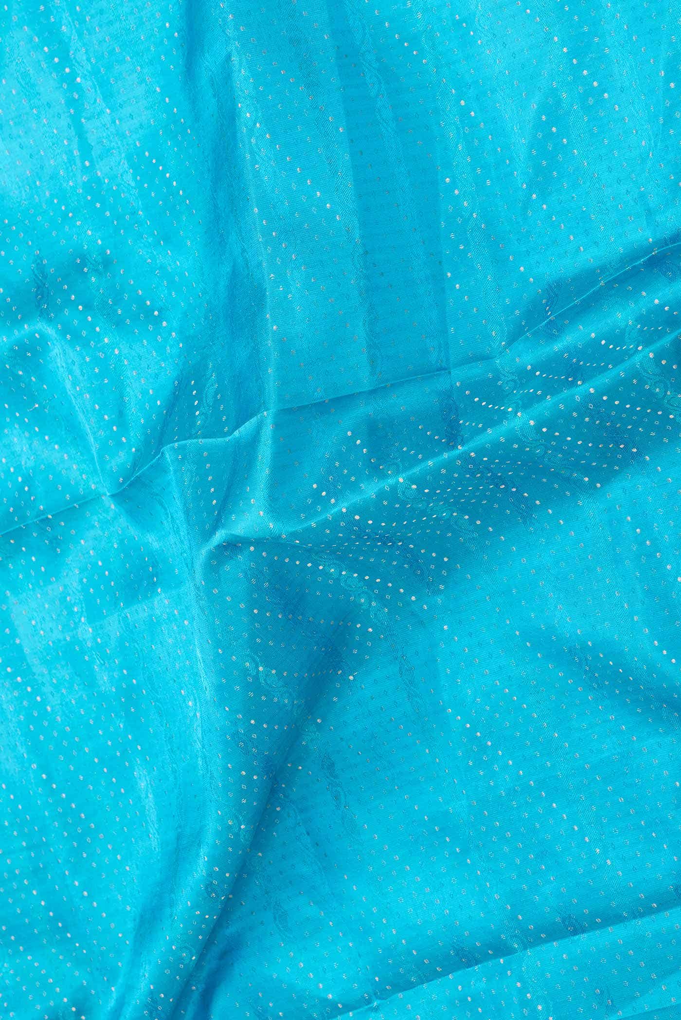 Sky Blue Dual Tone Soft Silk Saree