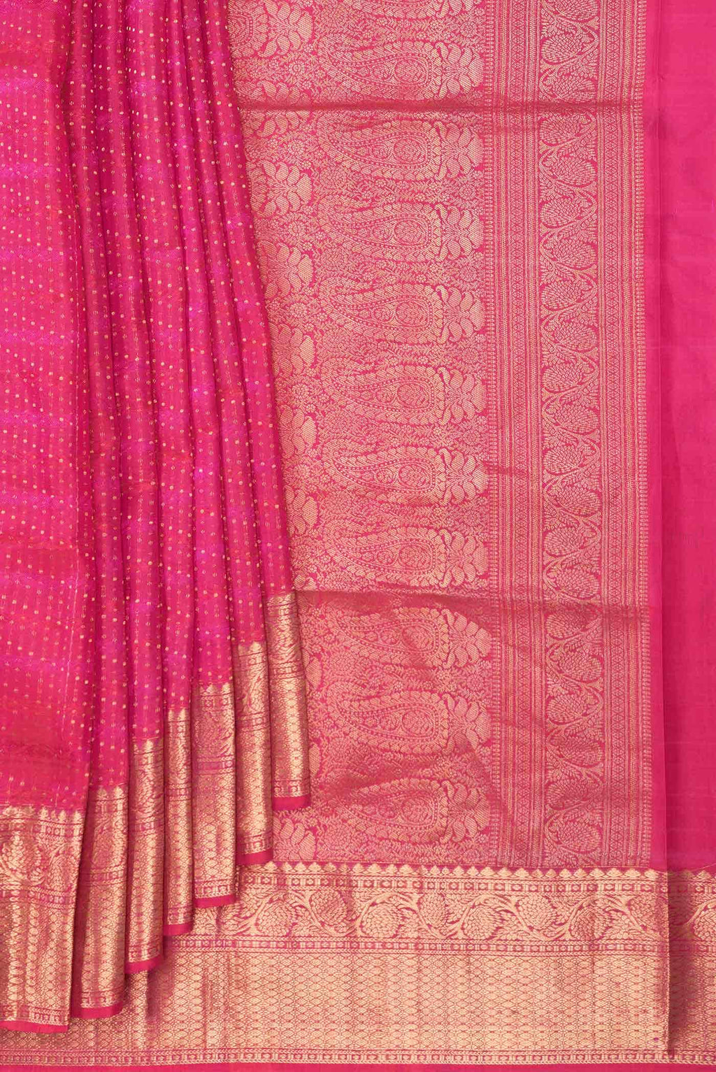 Pink Dual Tone Soft Silk Saree