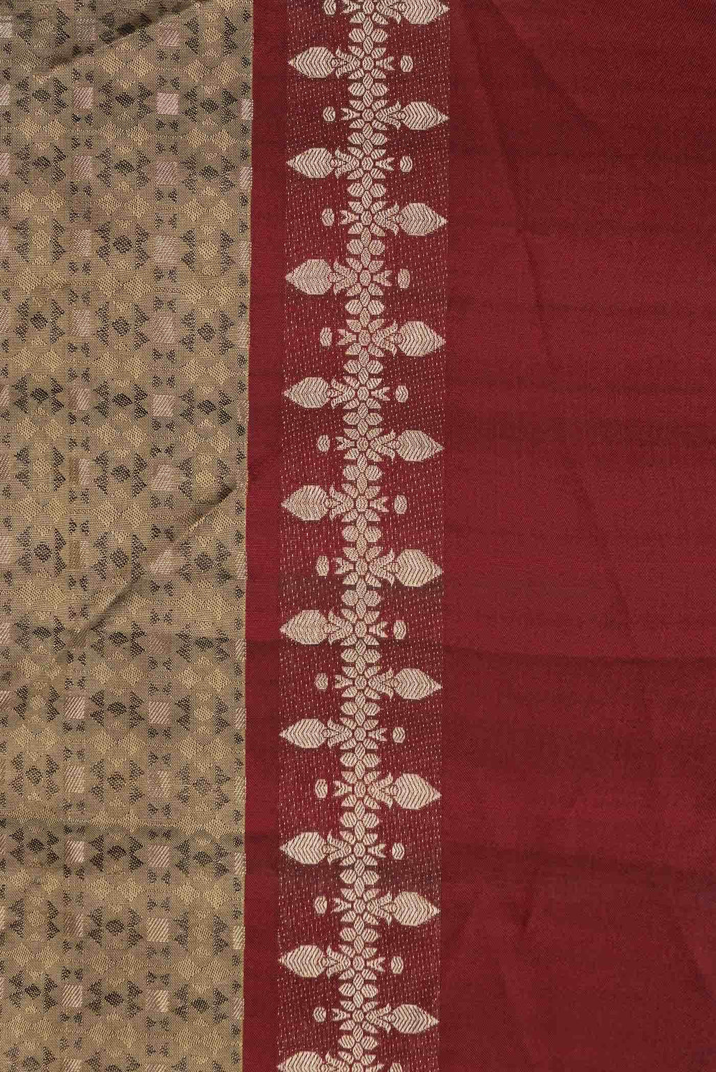 Mehandi Green Dual Tone Soft Silk Saree