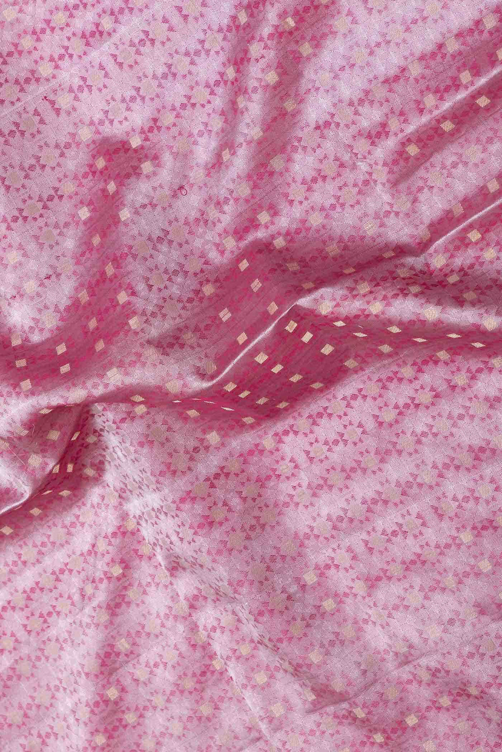 Pink Dual Tone Soft Silk Saree