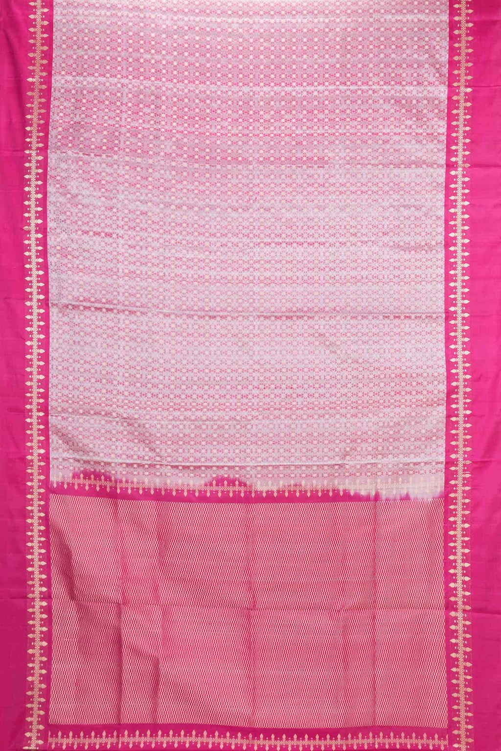 Pink Dual Tone Soft Silk Saree