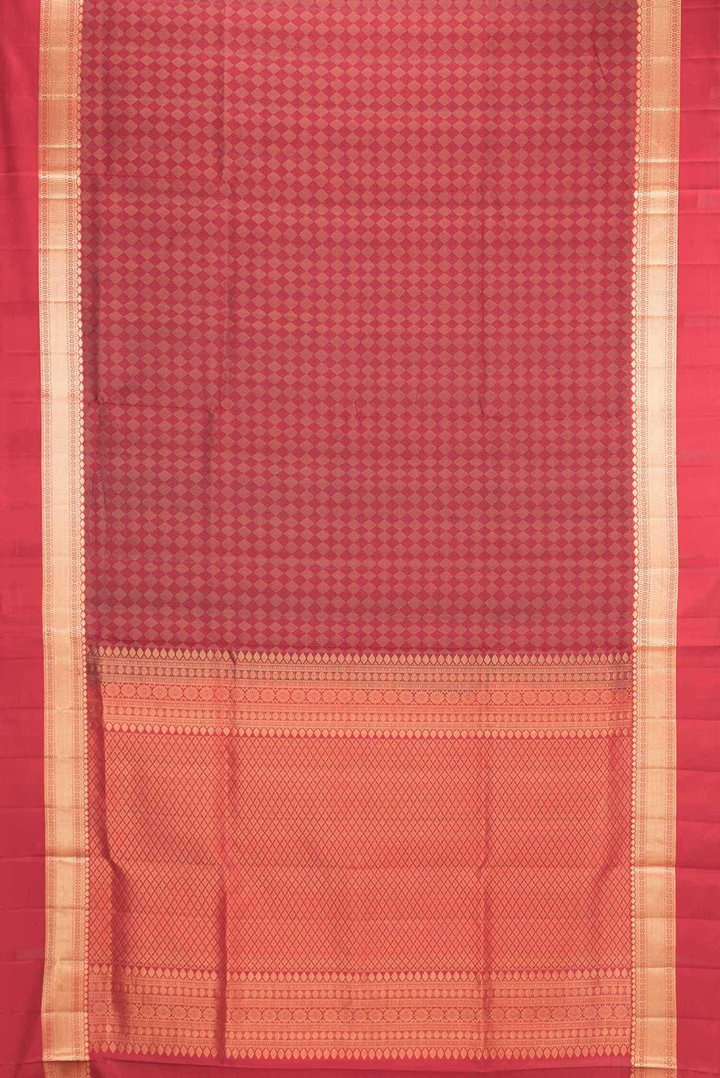 Maroon Dual Tone Soft Silk Saree