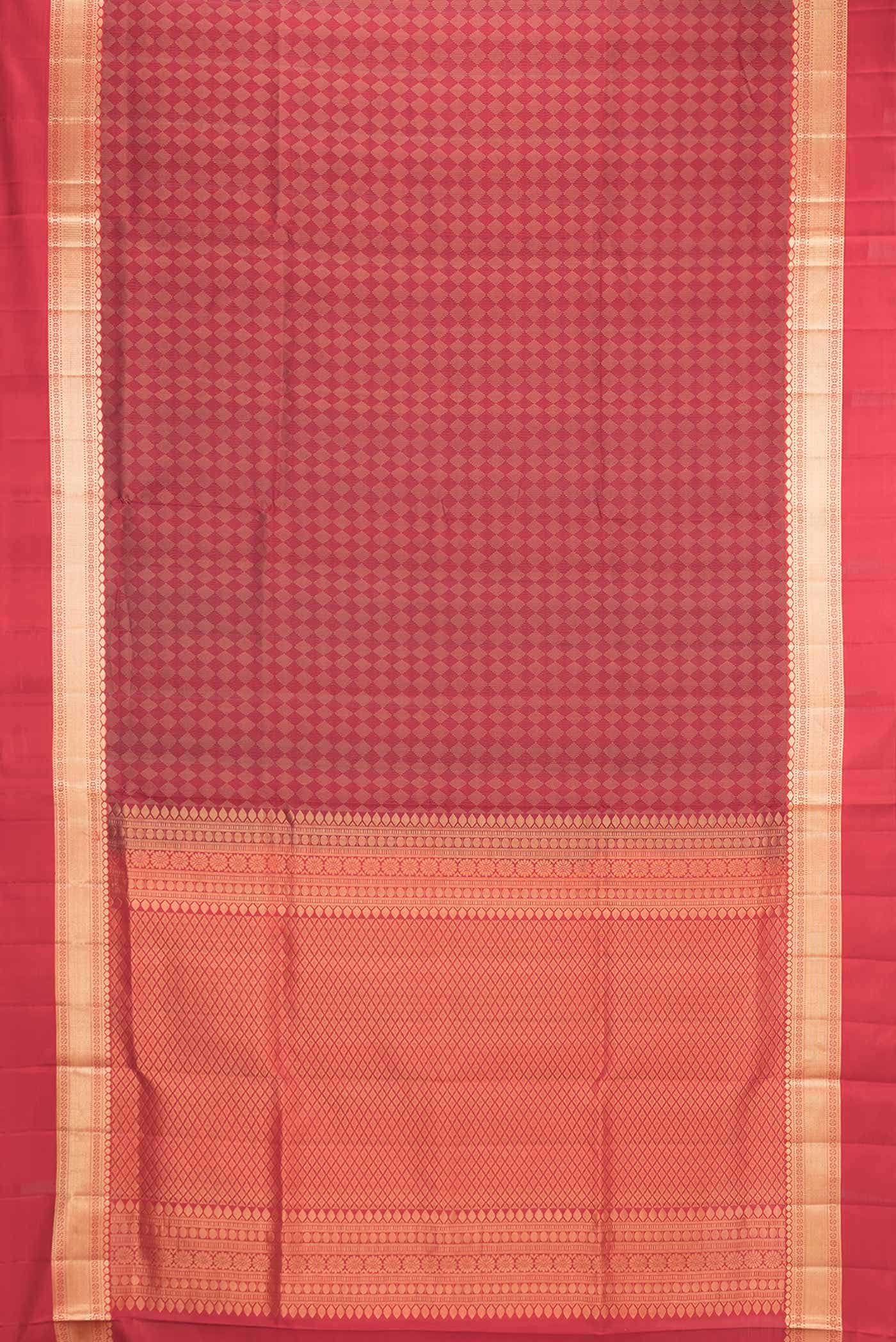 Maroon Dual Tone Soft Silk Saree