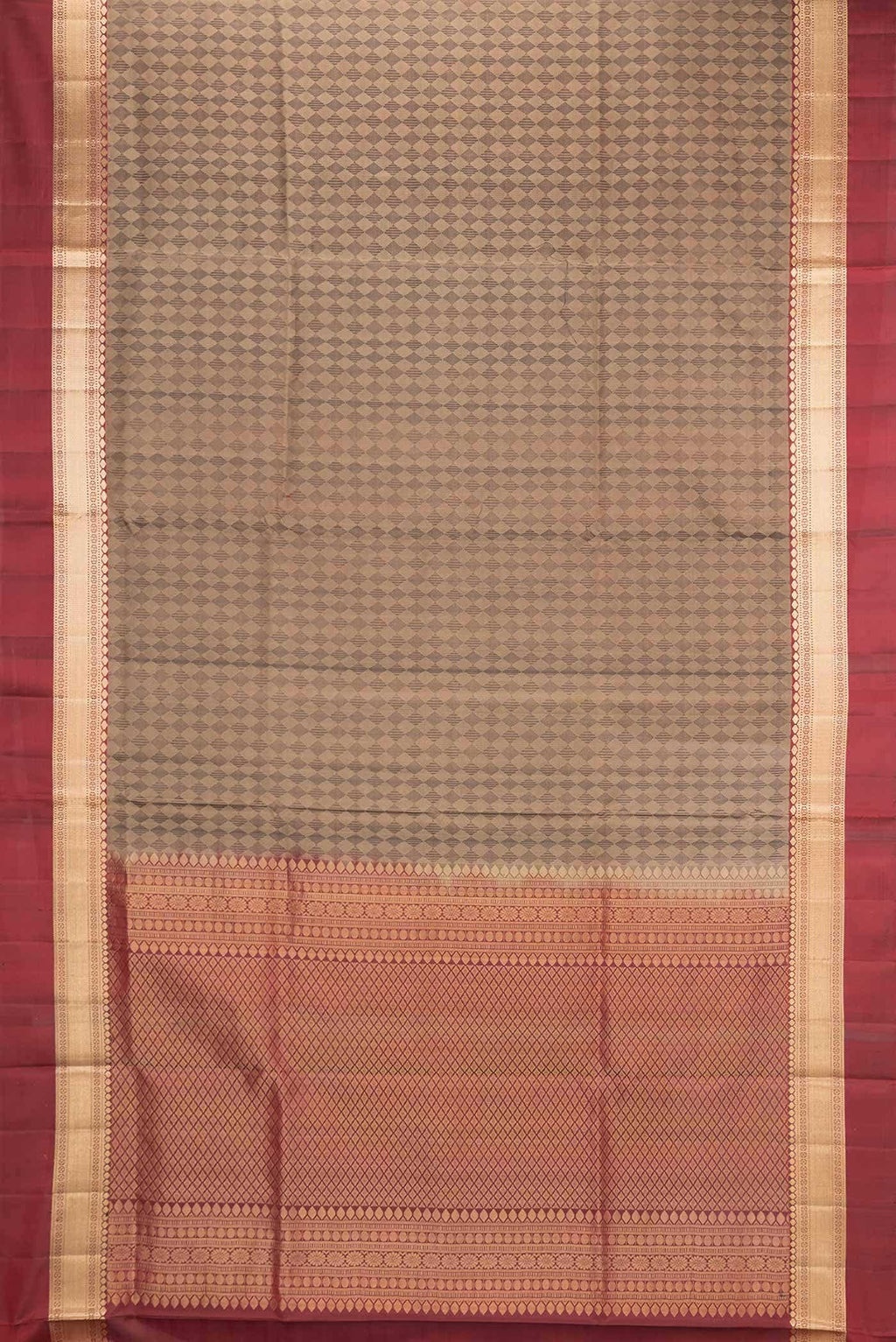 Brown Dual Tone Soft Silk Saree