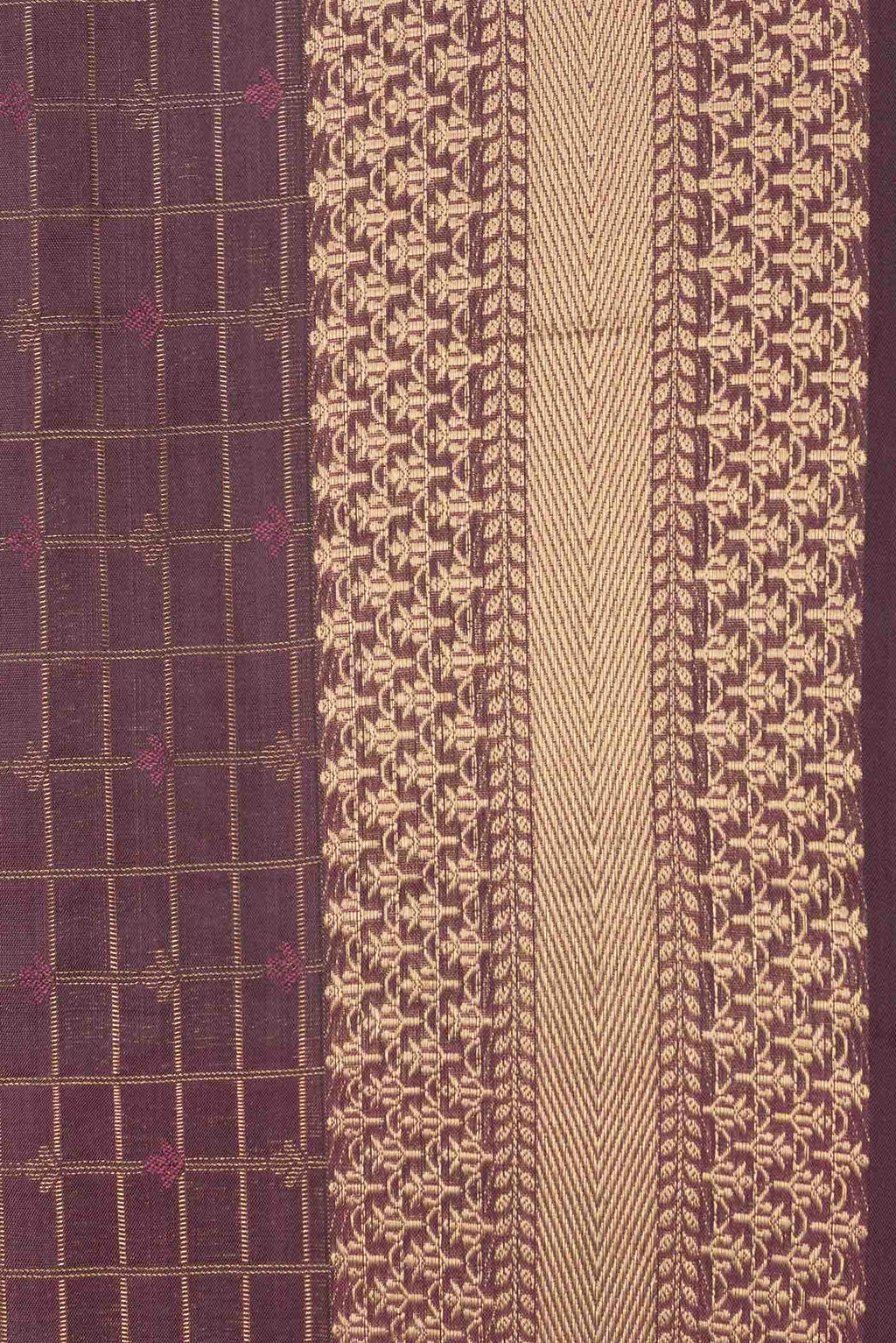 Burgundy Dual Tone Soft Silk Saree