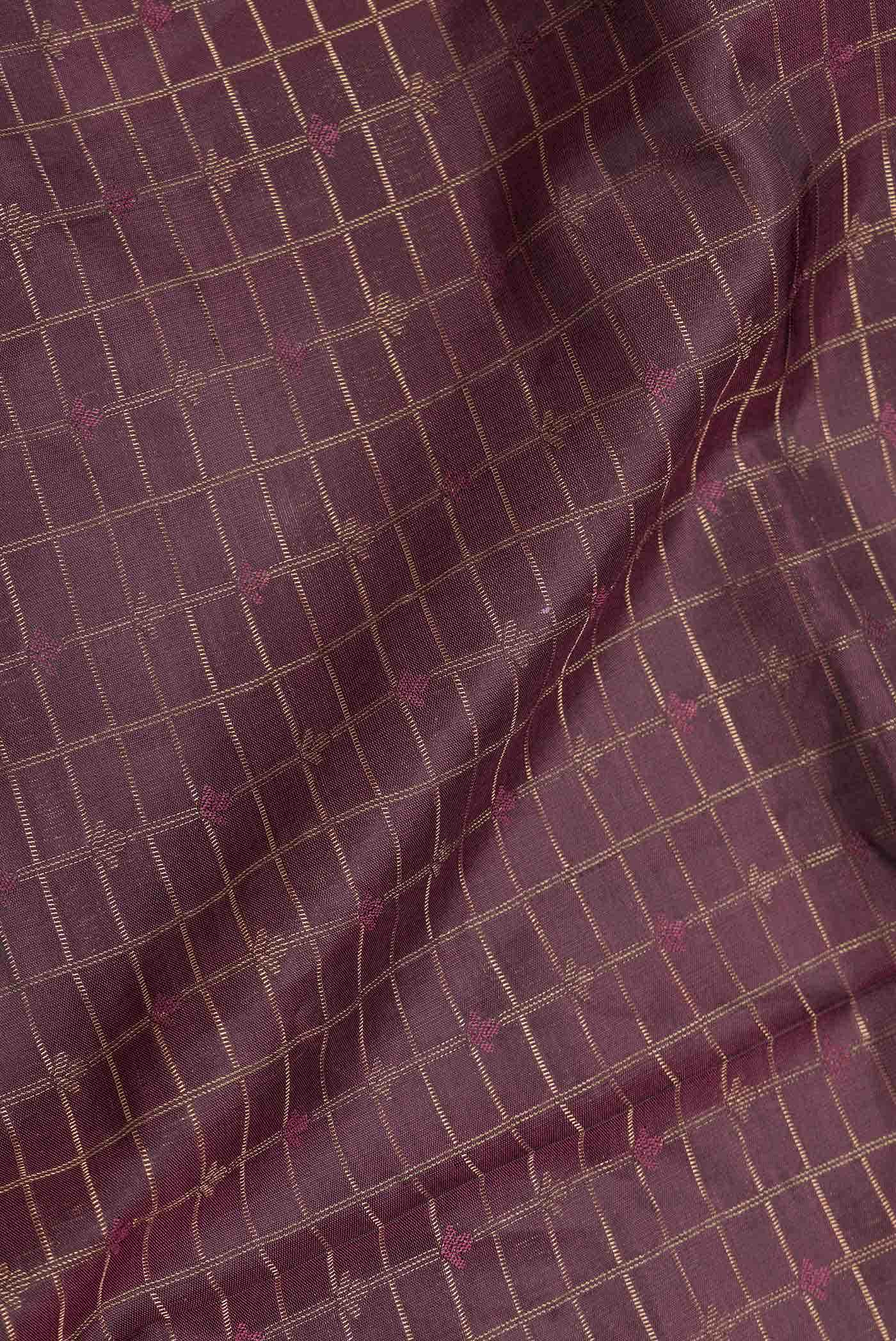Burgundy Dual Tone Soft Silk Saree