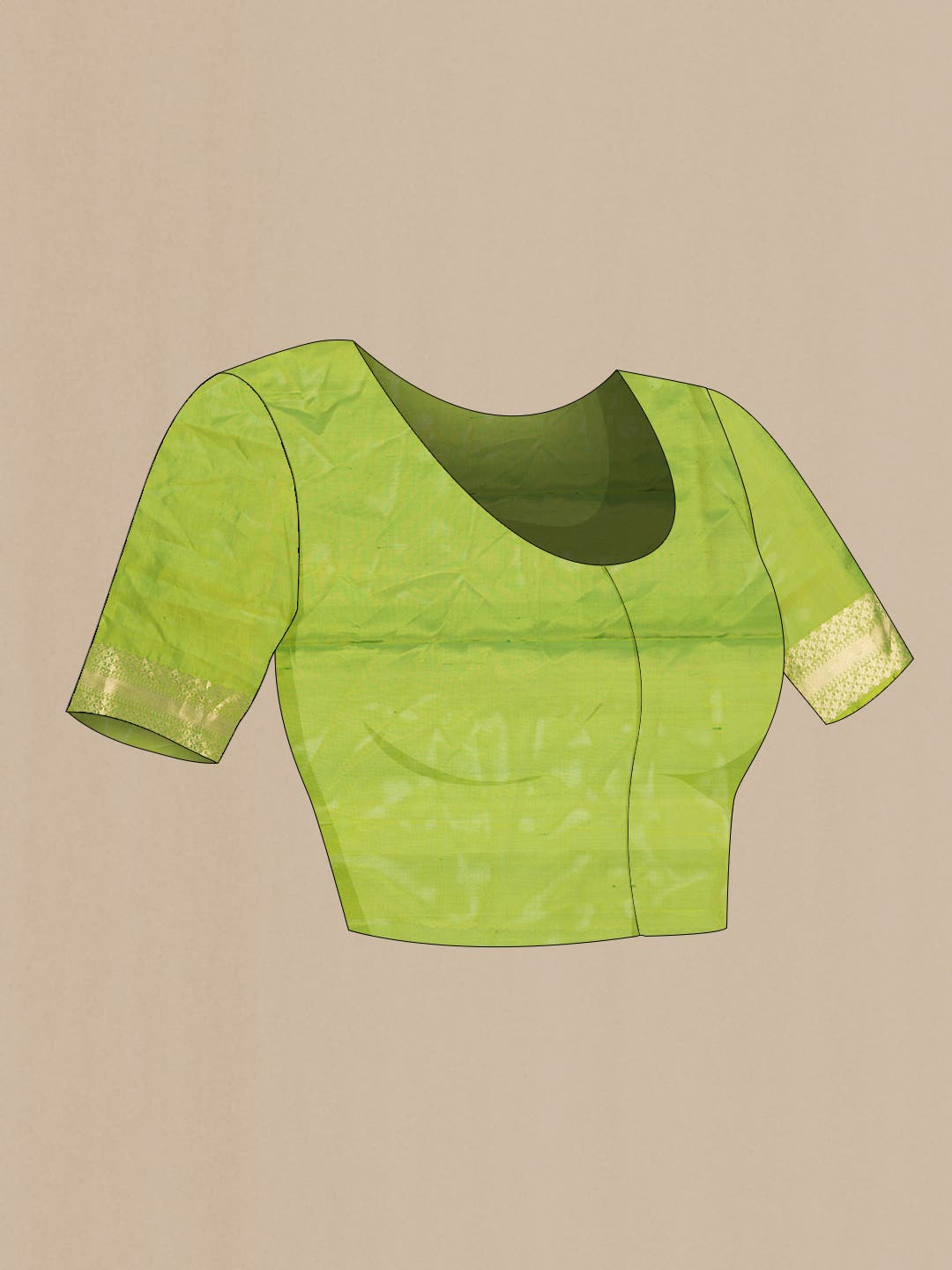 Green Dual Tone Soft Silk Saree