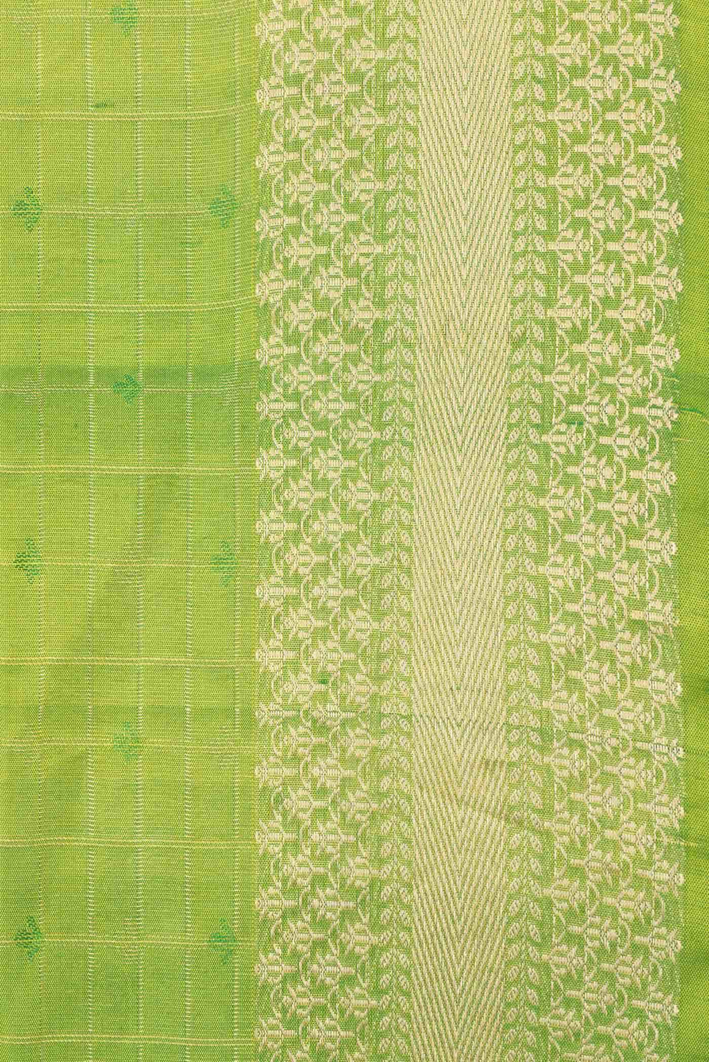 Green Dual Tone Soft Silk Saree