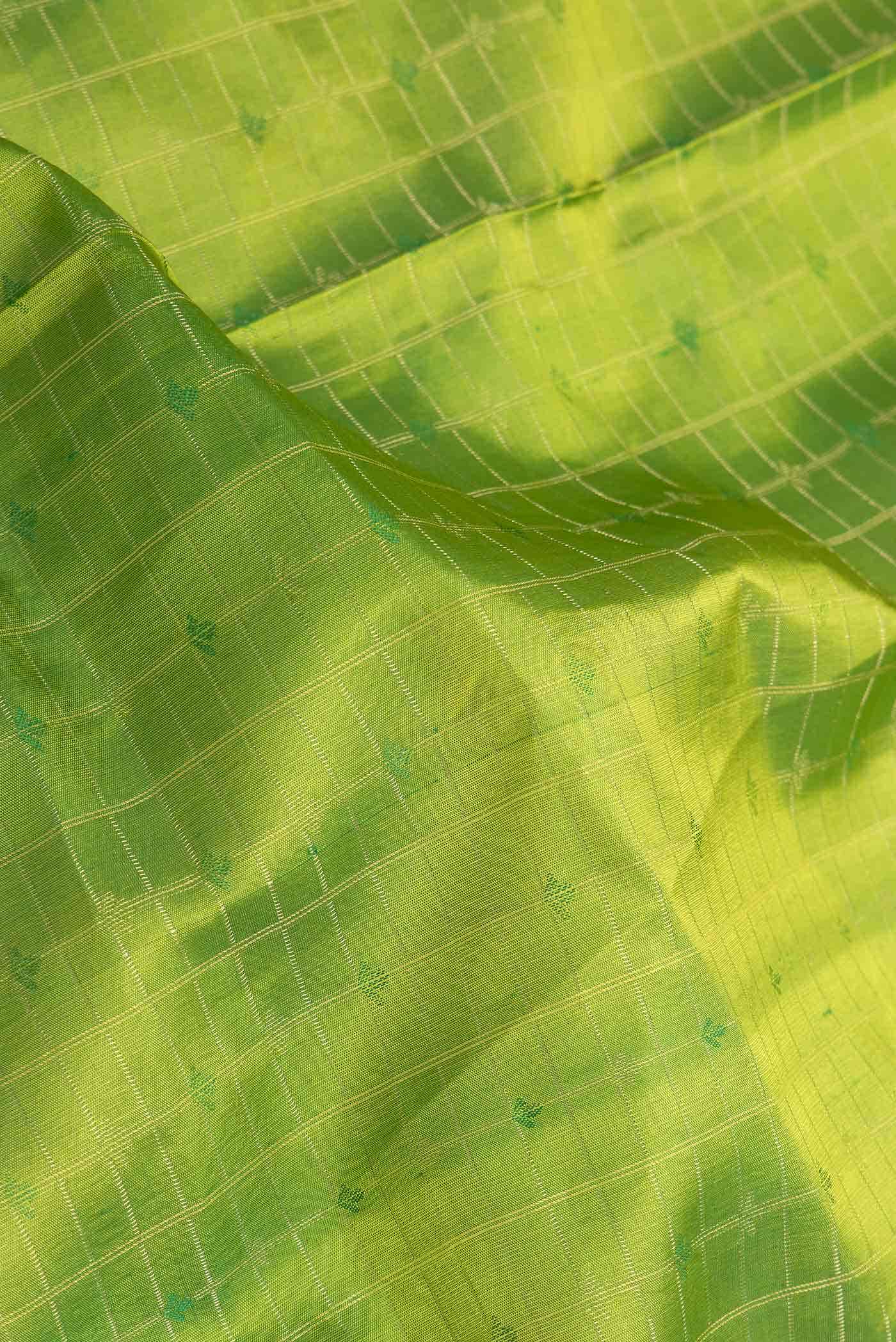 Green Dual Tone Soft Silk Saree